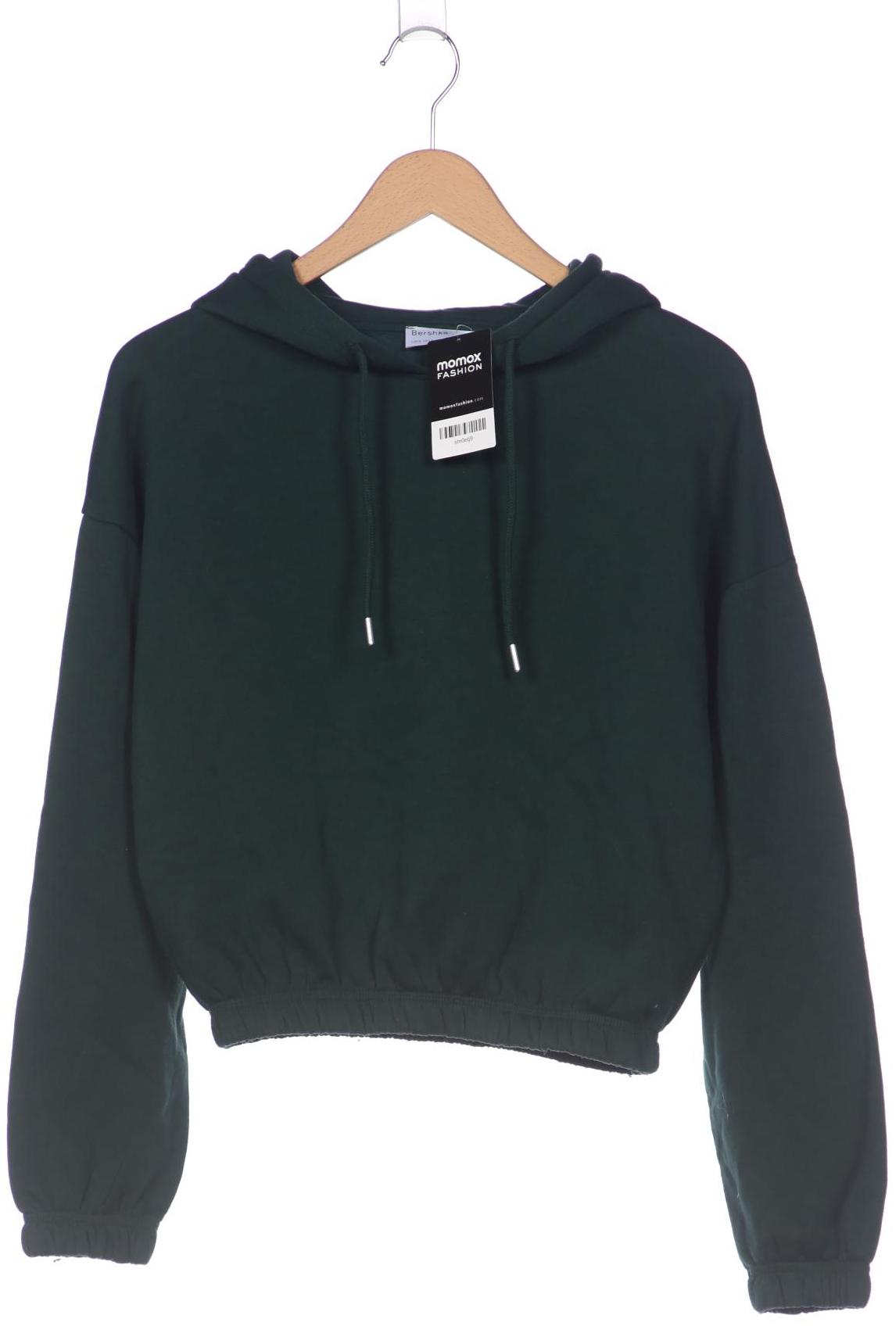 

bershka Damen Kapuzenpullover, grün, Gr. 36