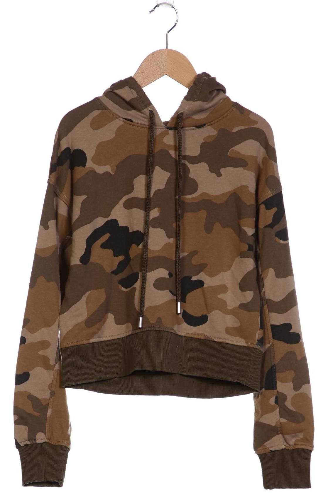 

bershka Damen Kapuzenpullover, grün, Gr. 36