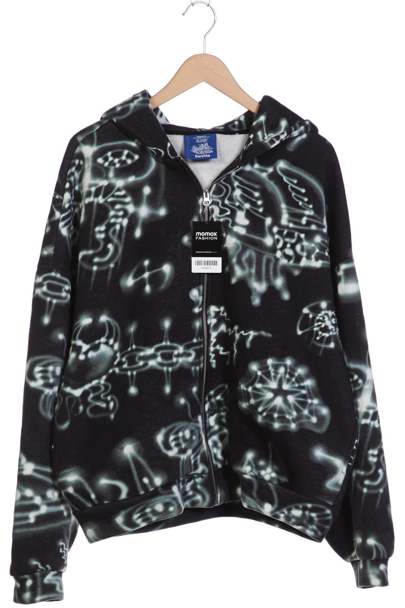 

bershka Damen Kapuzenpullover, schwarz