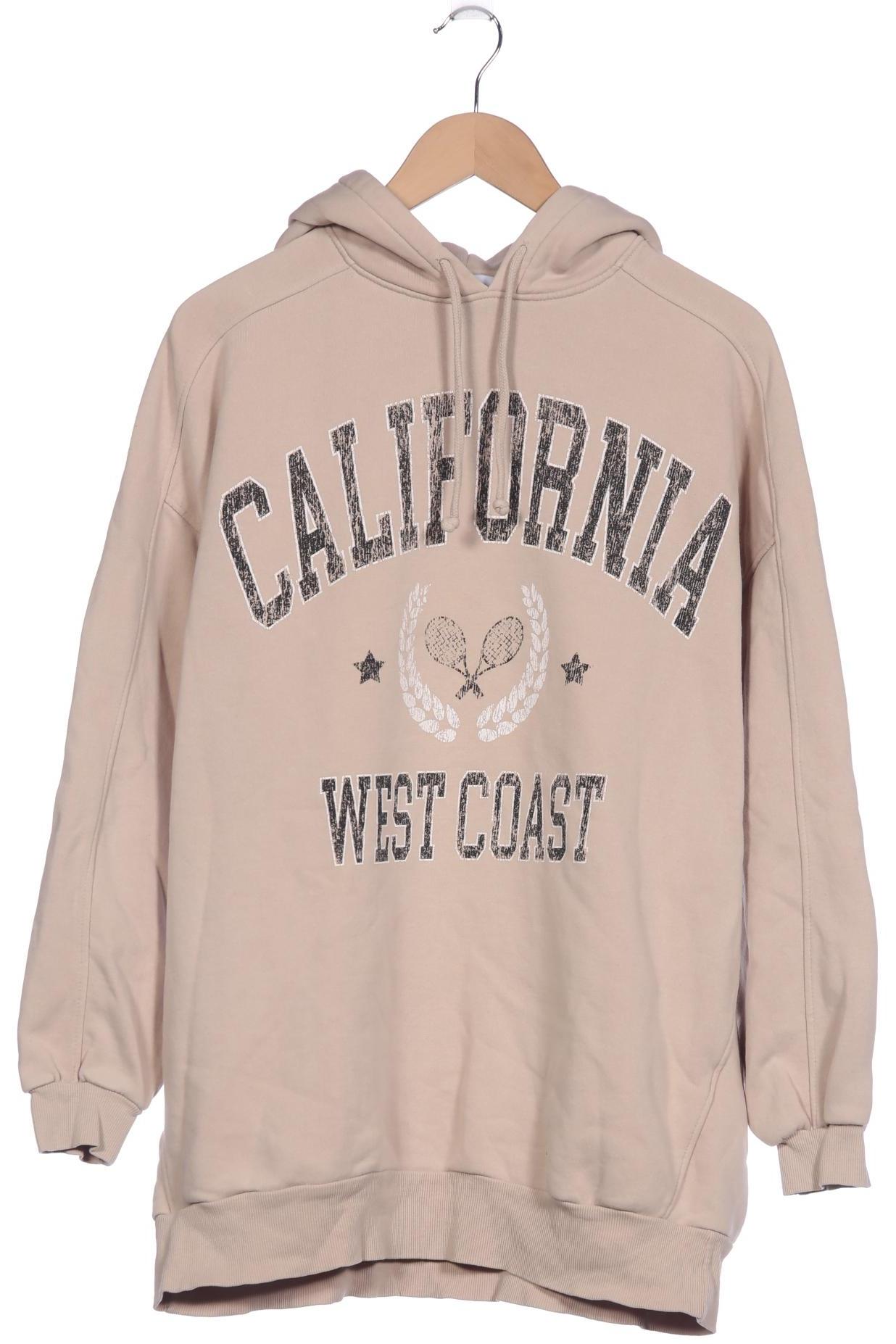 

bershka Damen Kapuzenpullover, beige, Gr. 36