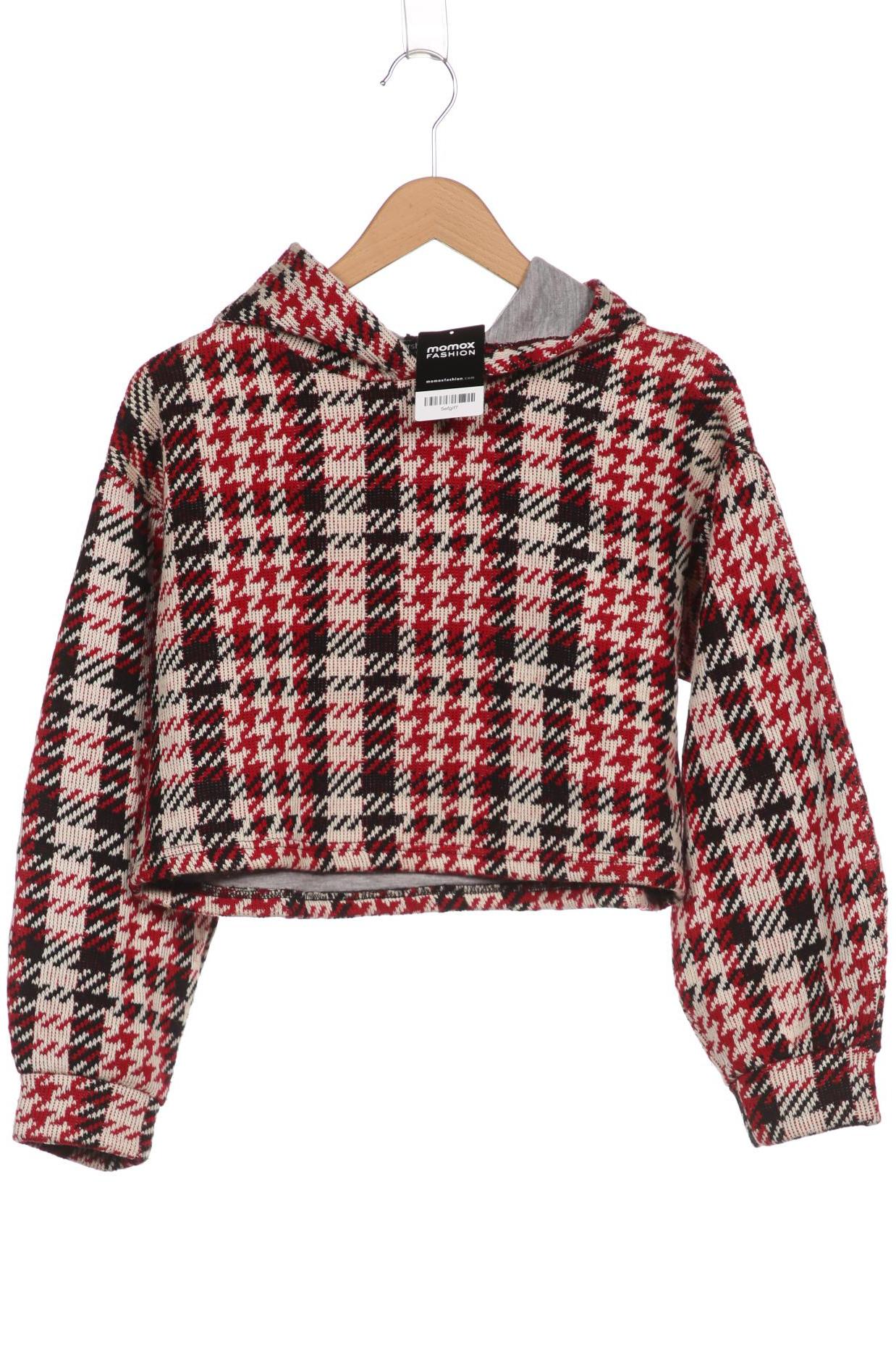 

bershka Damen Kapuzenpullover, rot, Gr. 36