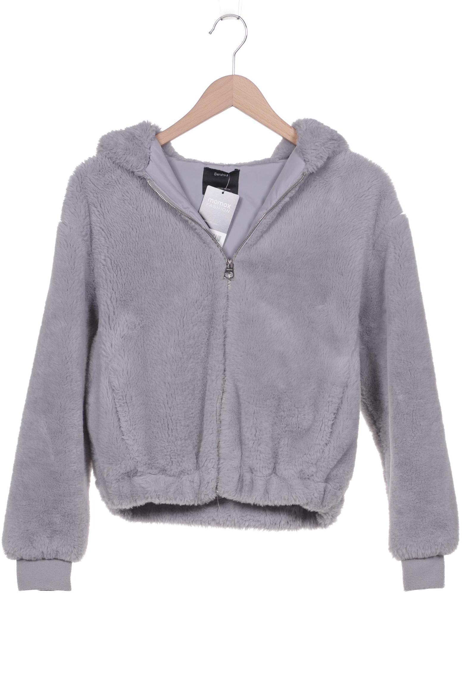 

bershka Damen Kapuzenpullover, grau