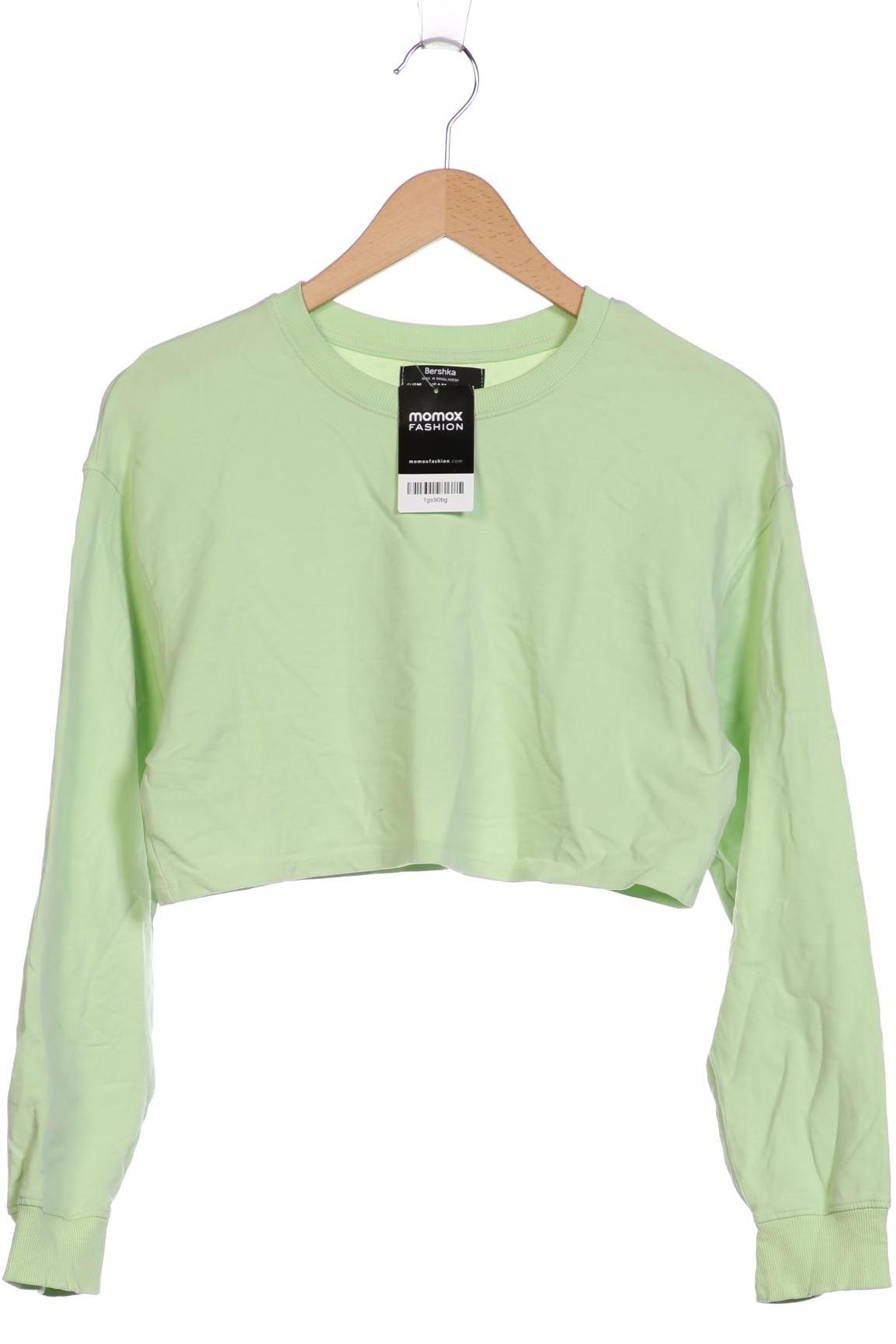 

bershka Damen Langarmshirt, grün, Gr. 38