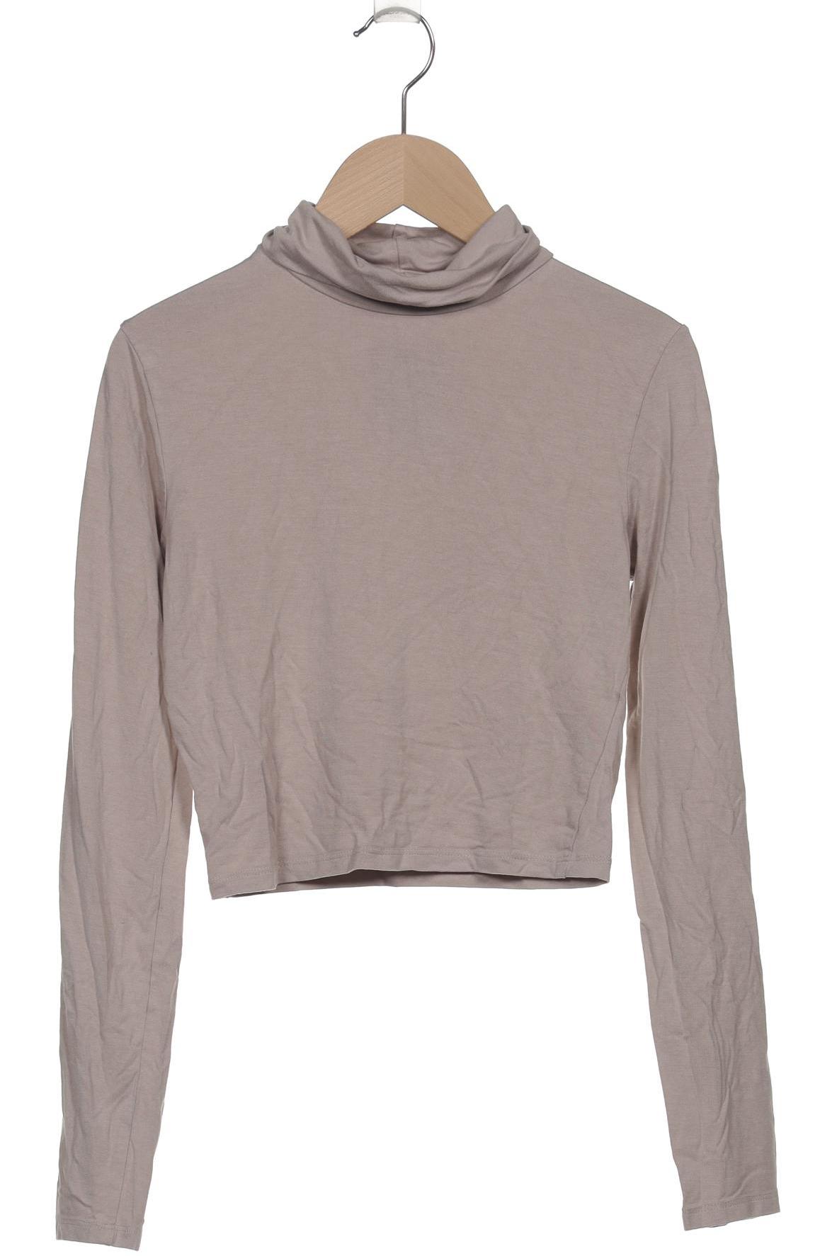 

bershka Damen Langarmshirt, beige, Gr. 36