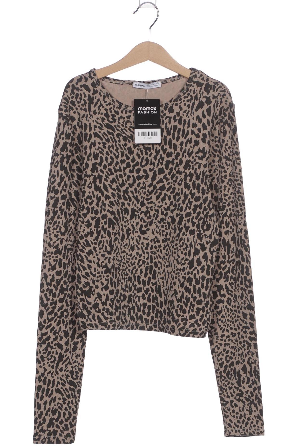

bershka Damen Langarmshirt, braun, Gr. 42