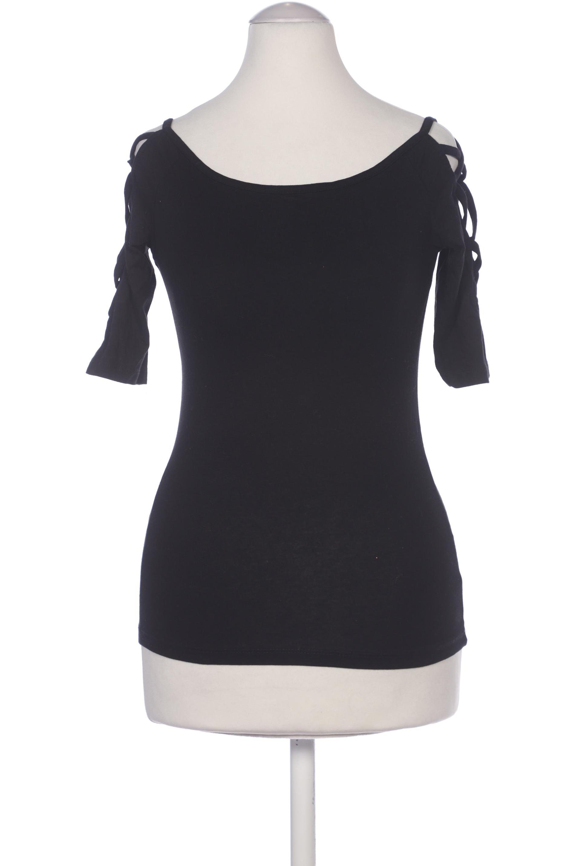 

bershka Damen Langarmshirt, schwarz, Gr. 36
