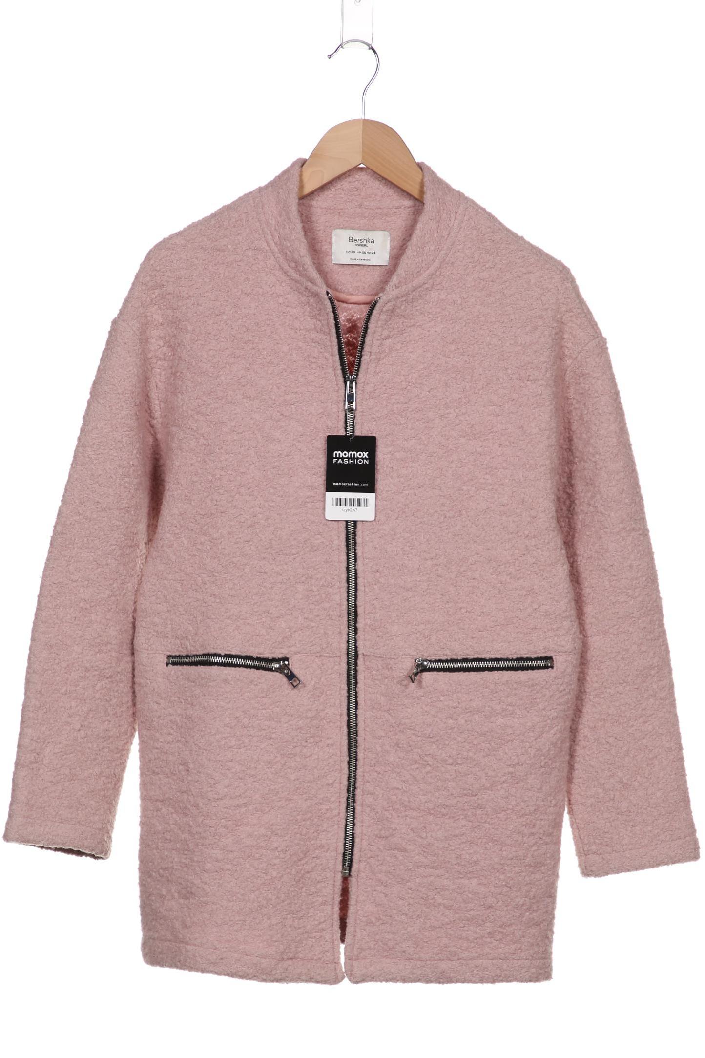 

bershka Damen Mantel, pink, Gr. 34