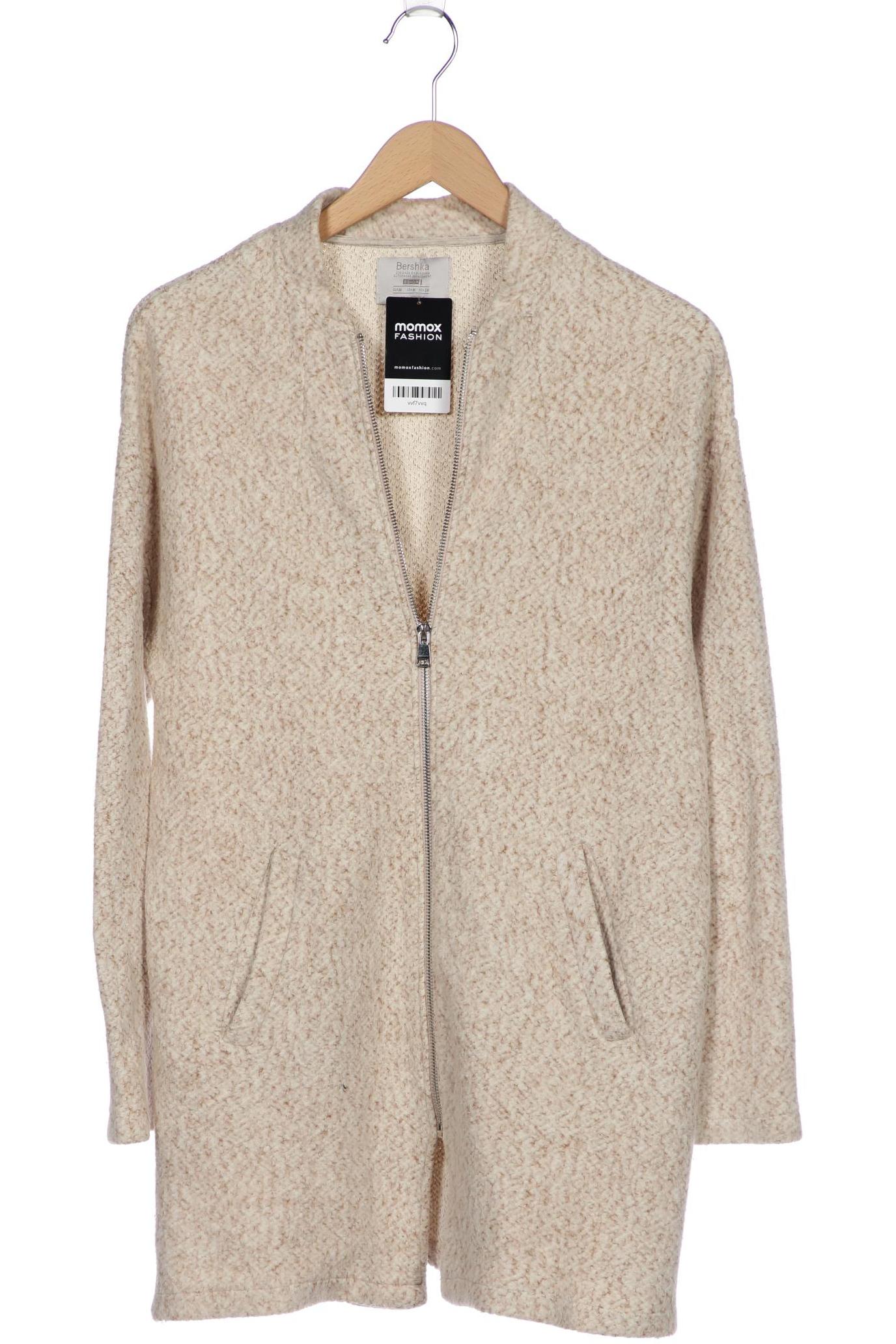 

bershka Damen Mantel, cremeweiß