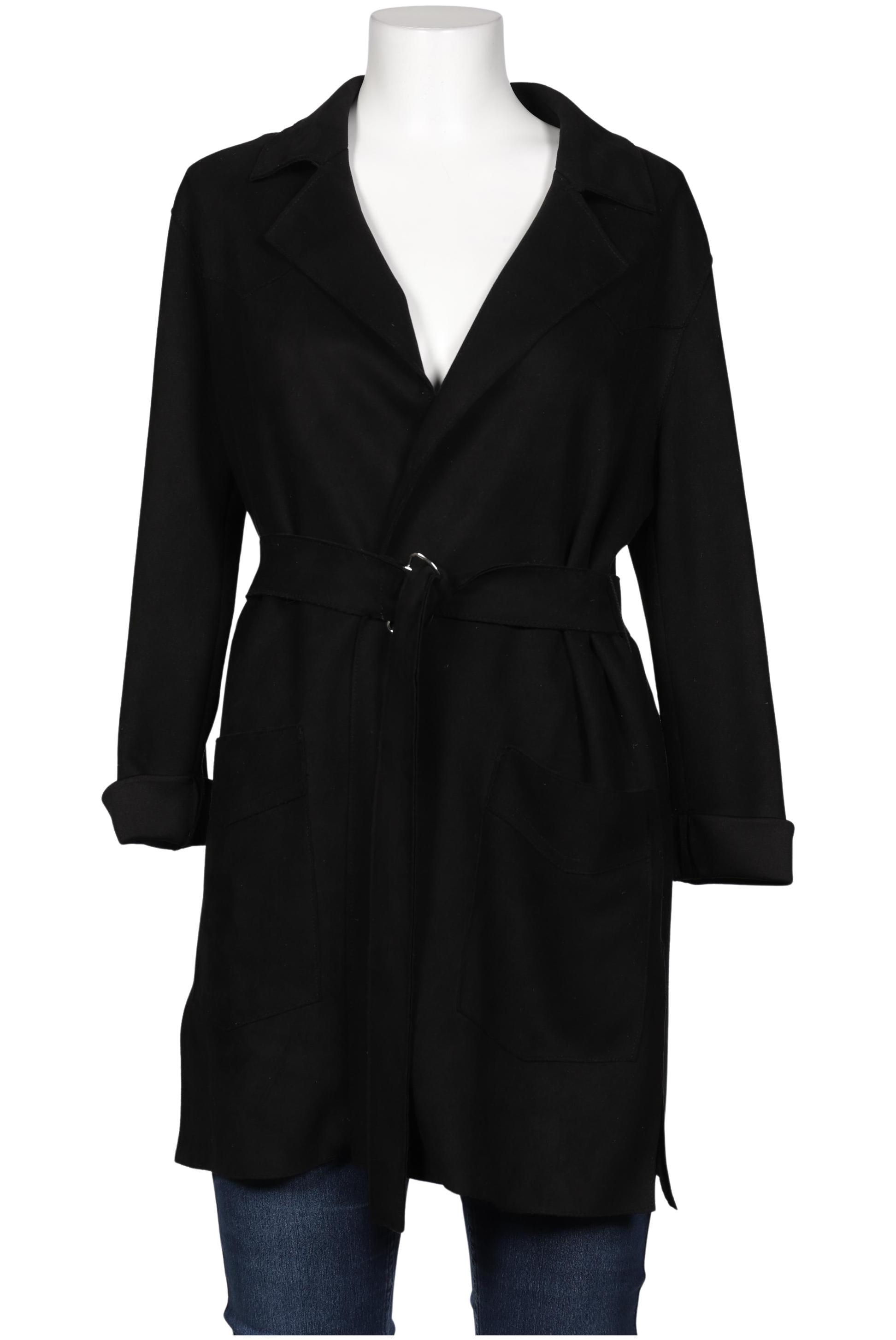 

bershka Damen Mantel, schwarz, Gr. 42