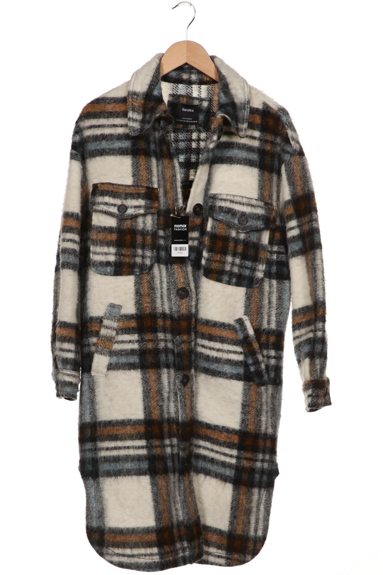 

bershka Damen Mantel, mehrfarbig, Gr. 34