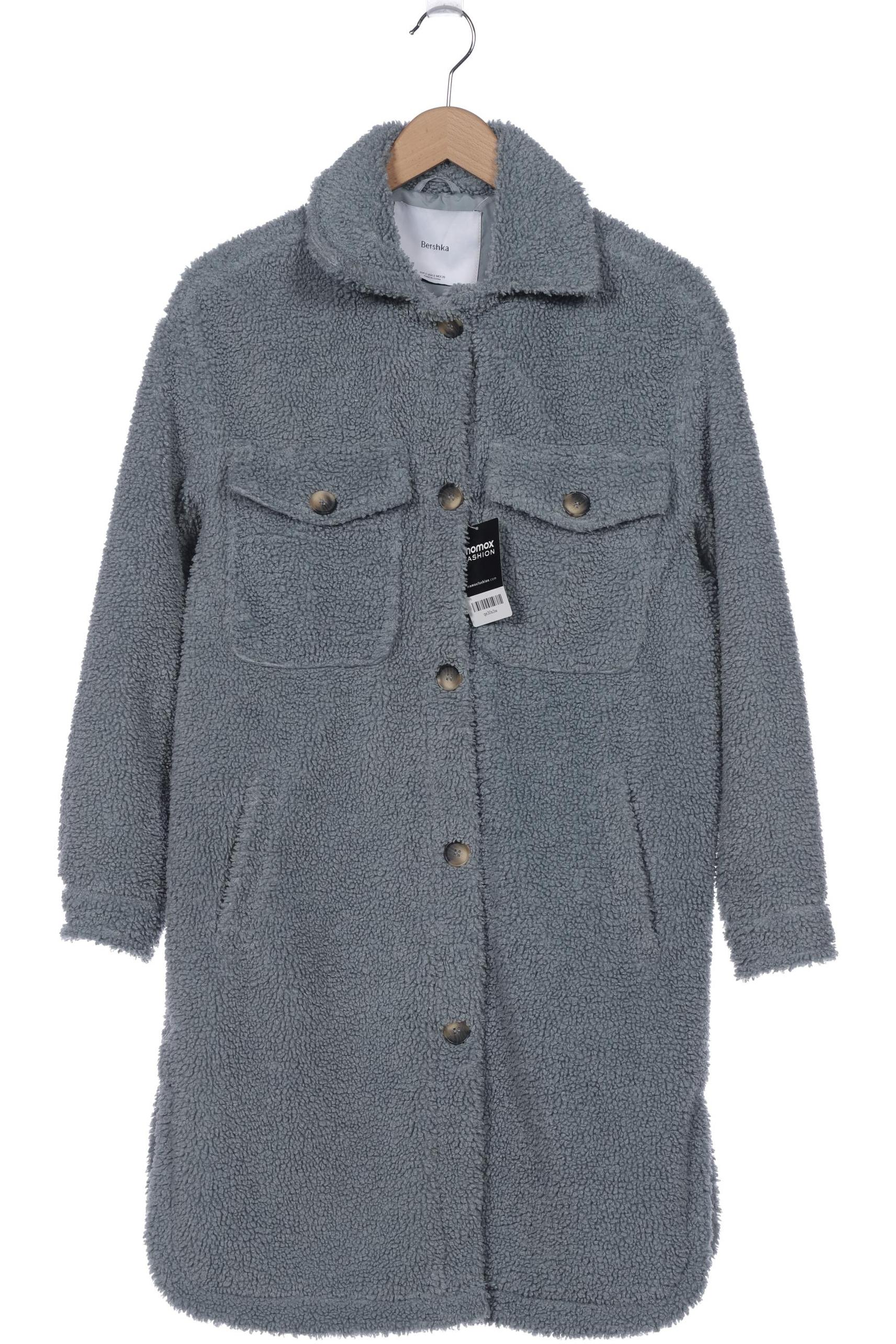 

bershka Damen Mantel, blau, Gr. 36