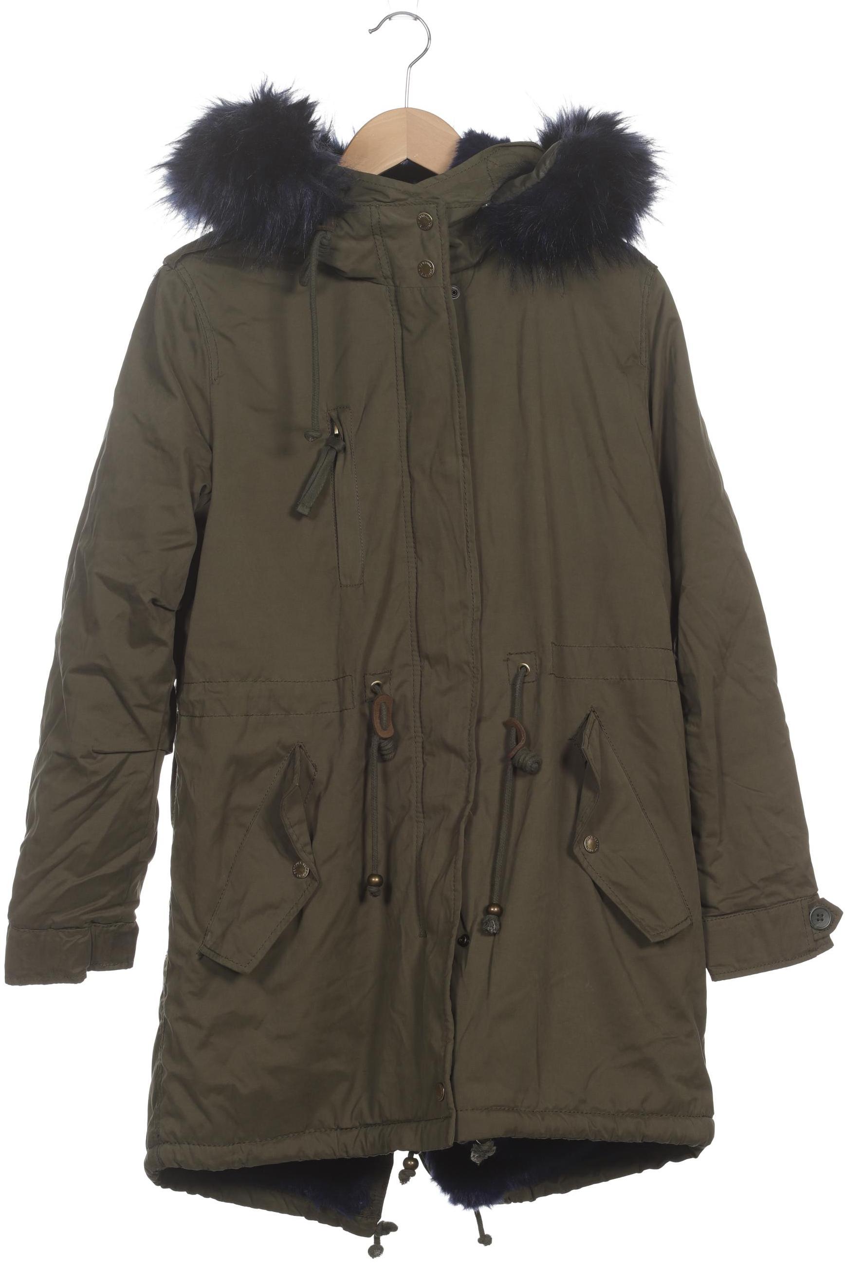 

bershka Damen Mantel, grün, Gr.