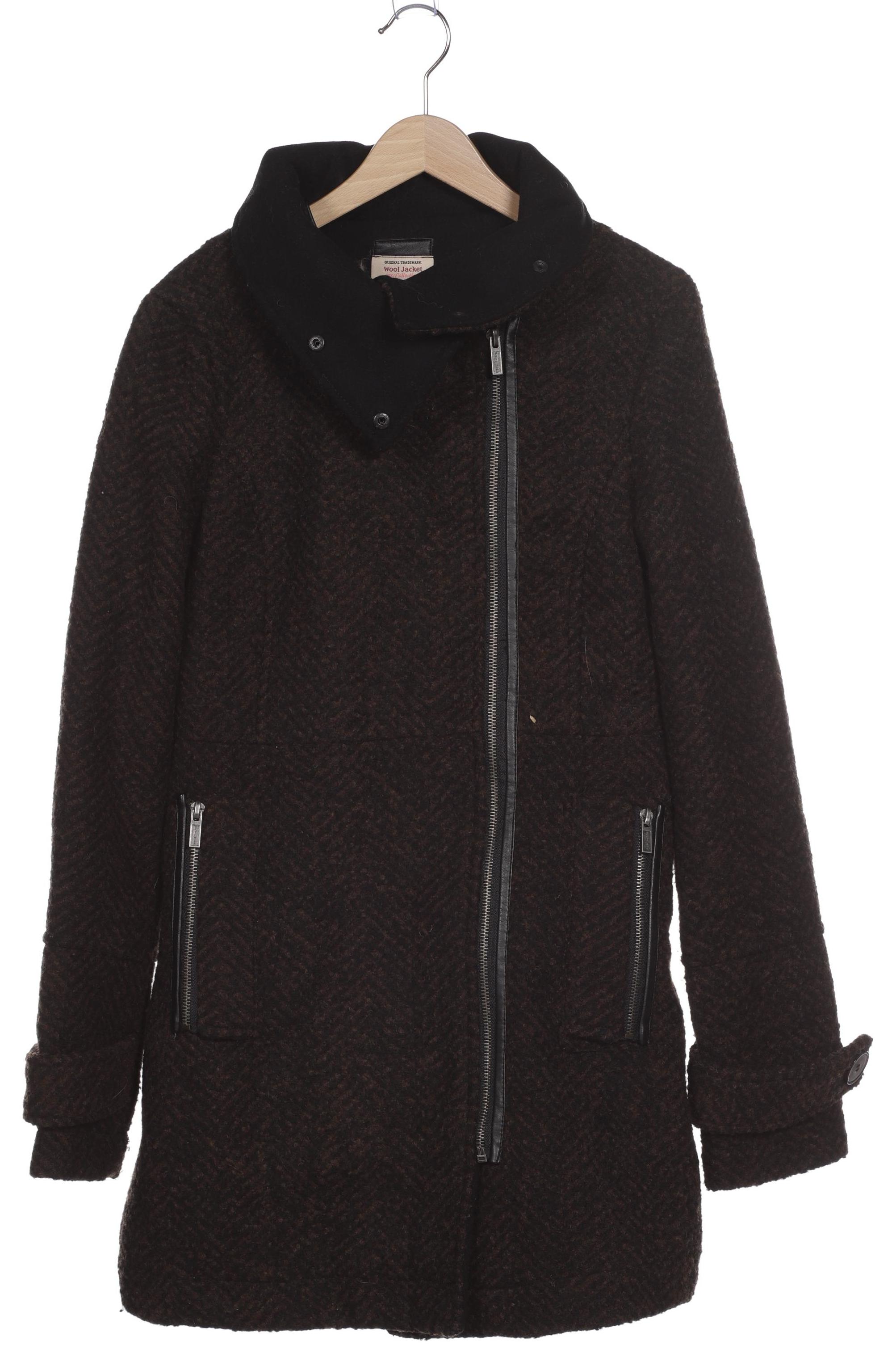 

bershka Damen Mantel, braun, Gr. 38