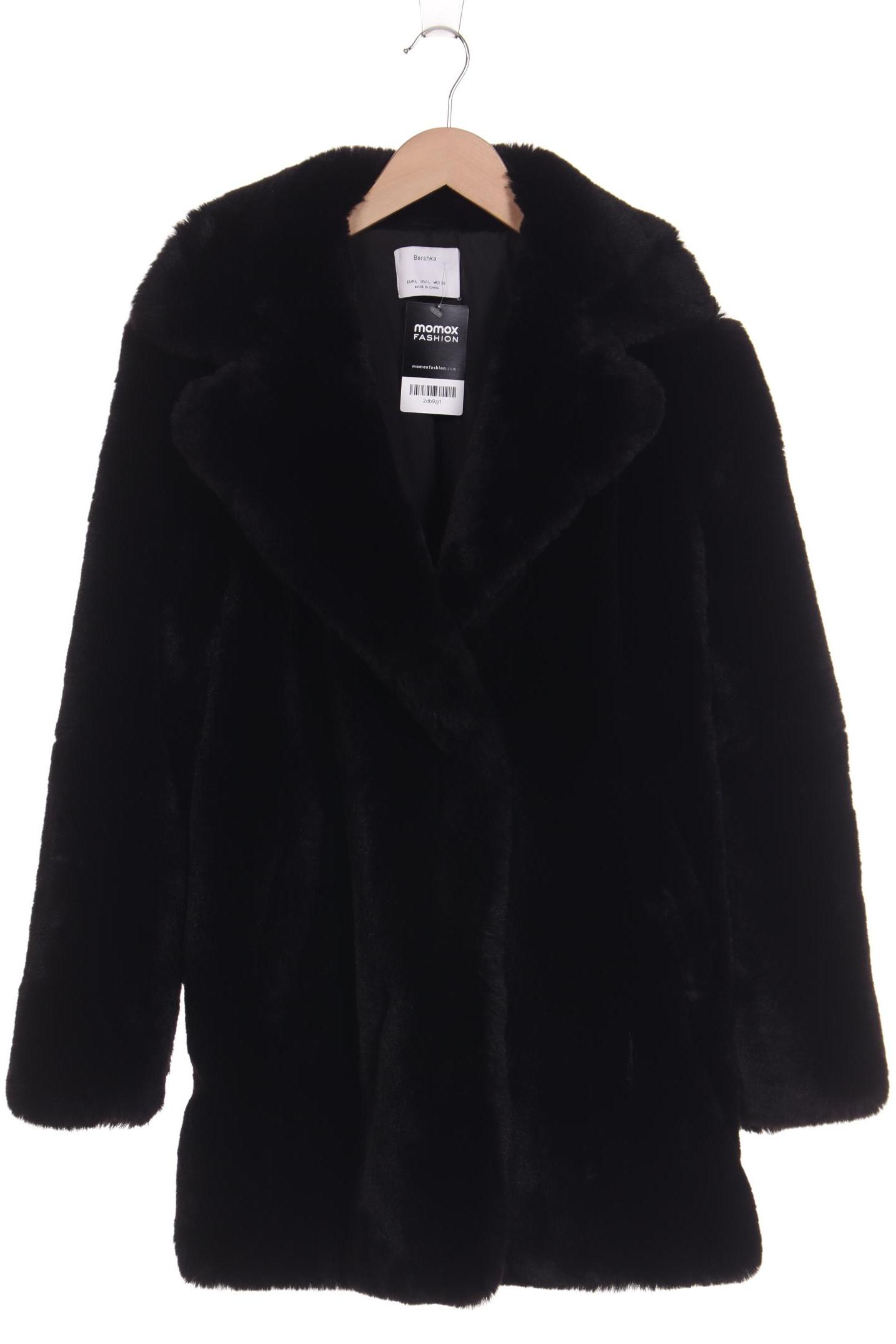 

bershka Damen Mantel, schwarz, Gr. 42