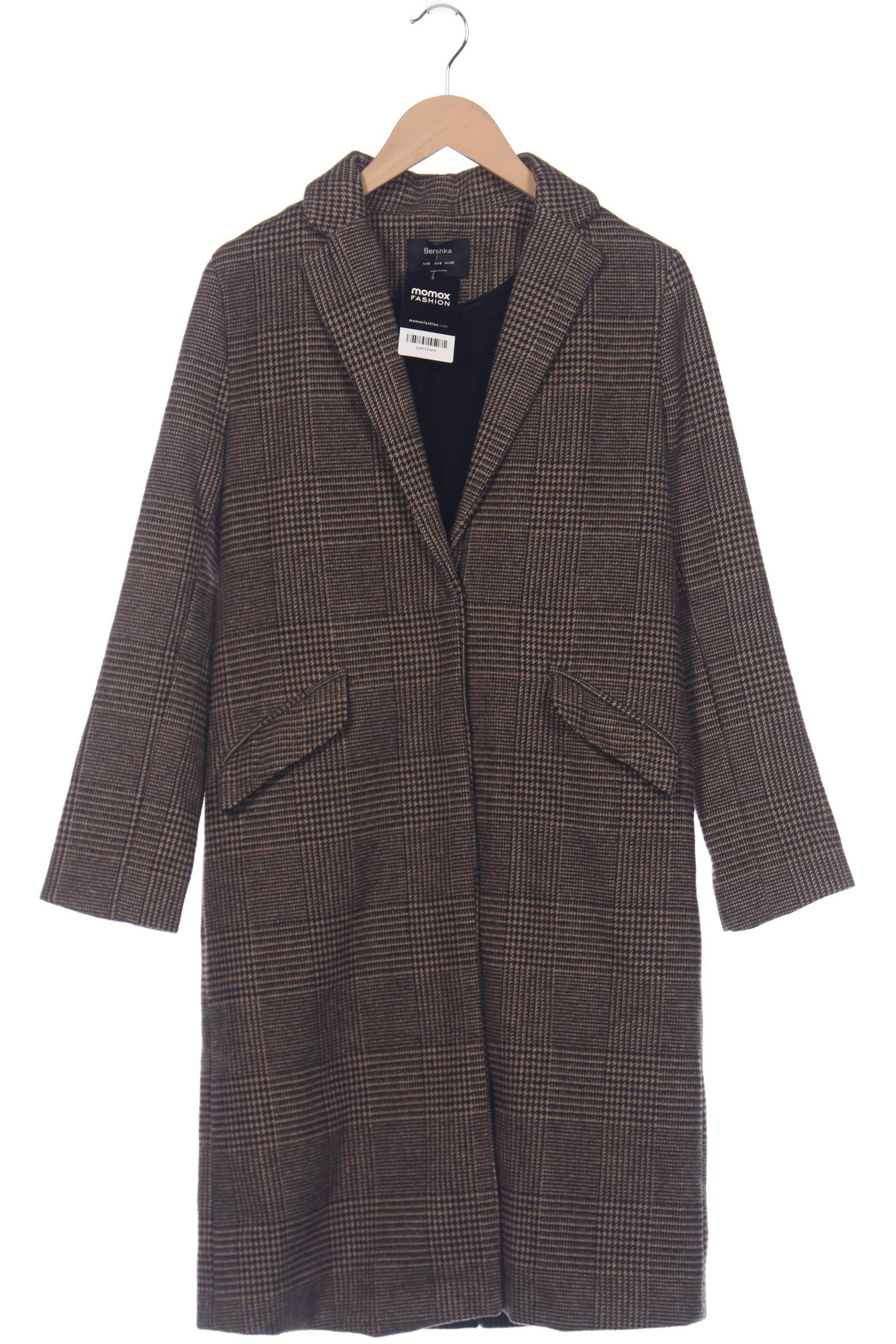 

bershka Damen Mantel, braun, Gr. 36