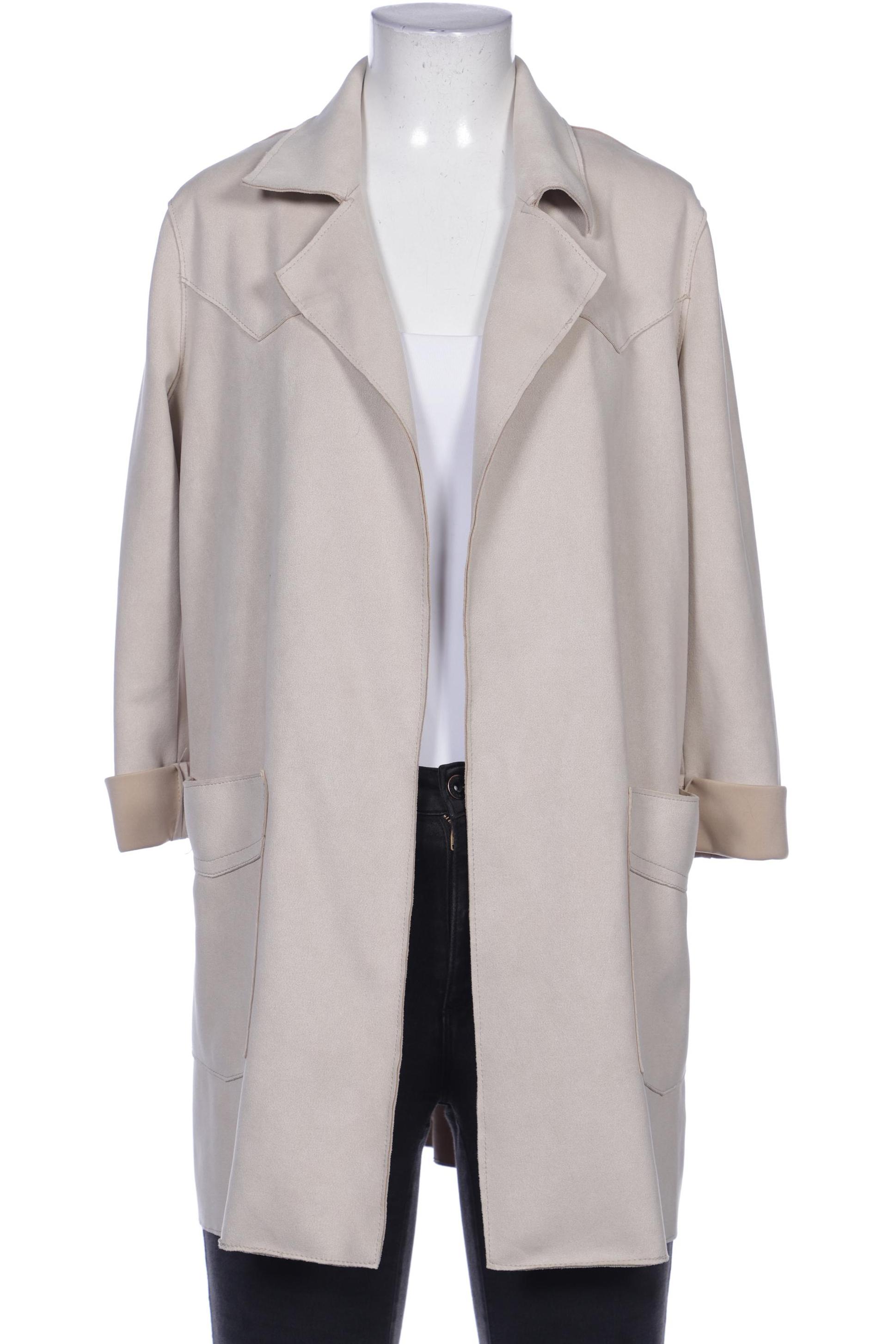 

bershka Damen Mantel, beige, Gr. 36