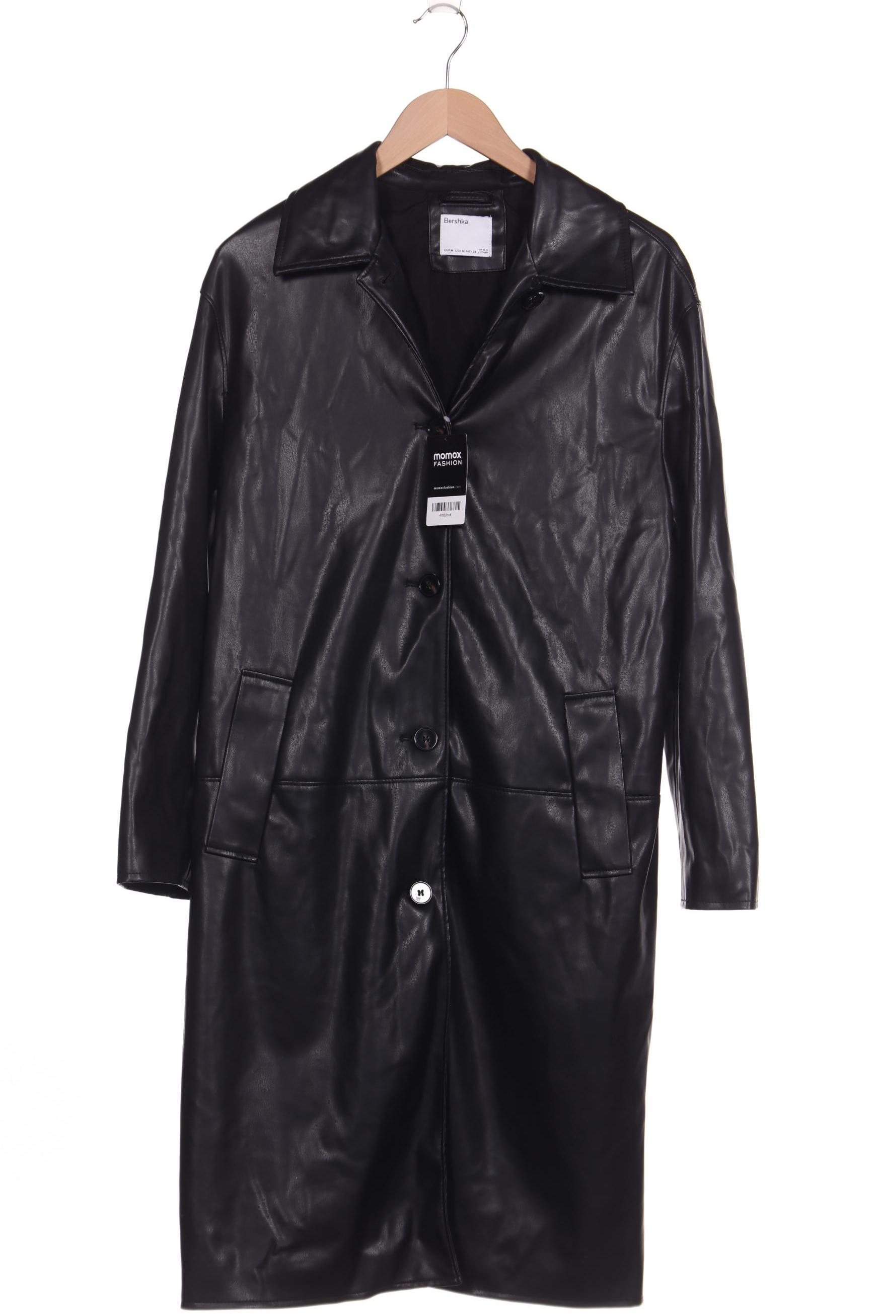 

bershka Damen Mantel, schwarz
