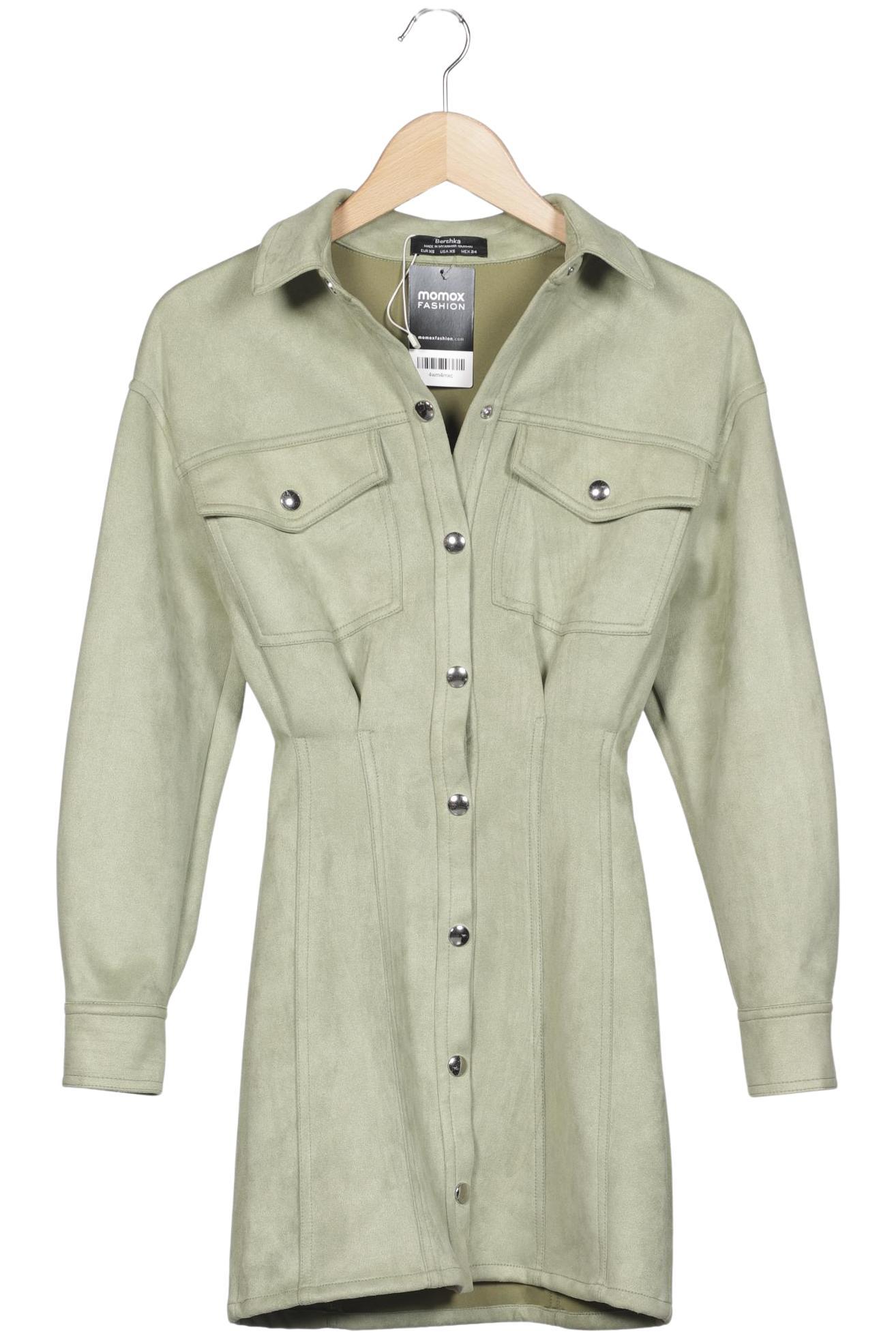 

bershka Damen Mantel, hellgrün, Gr. 34