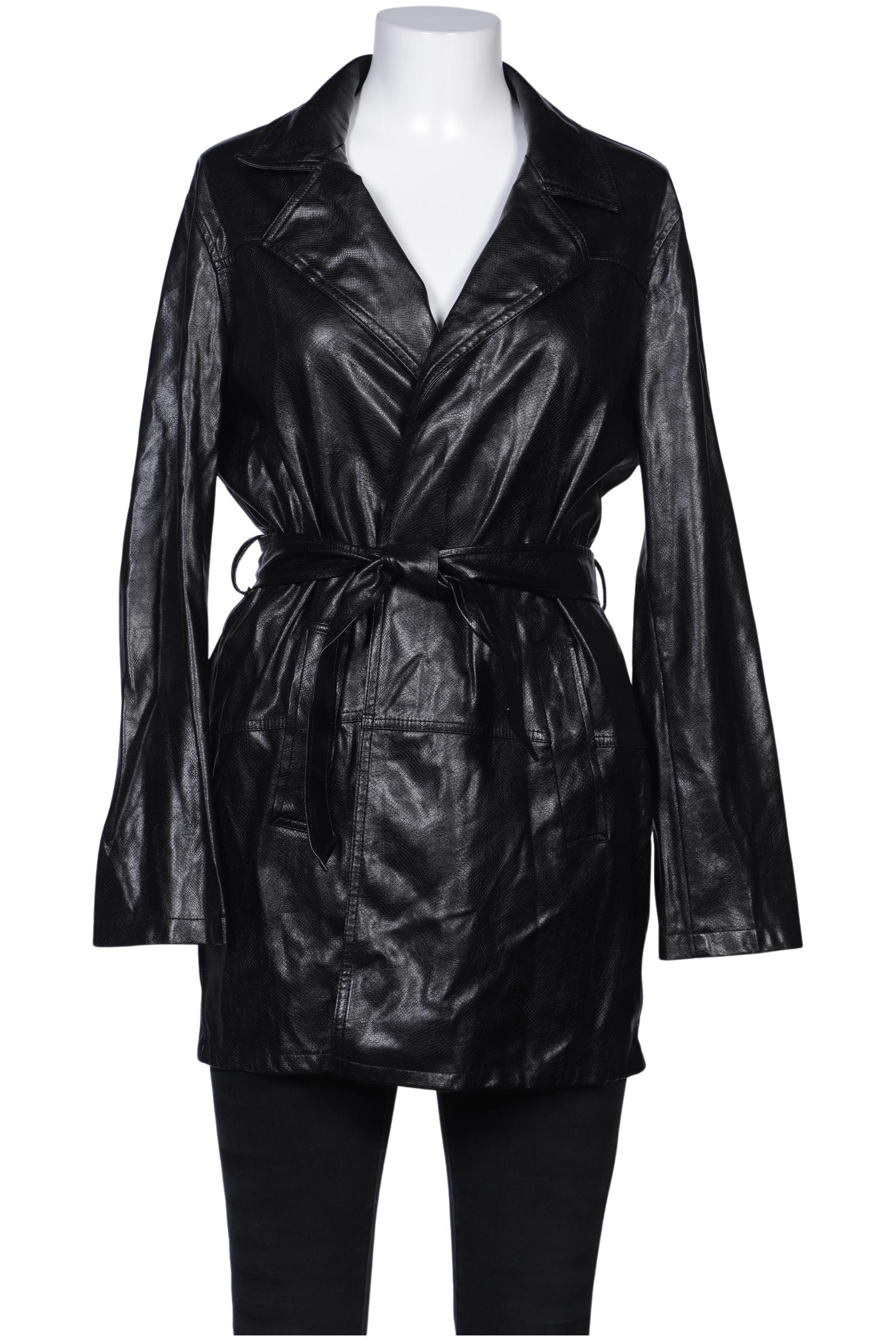 

bershka Damen Mantel, schwarz, Gr. 42
