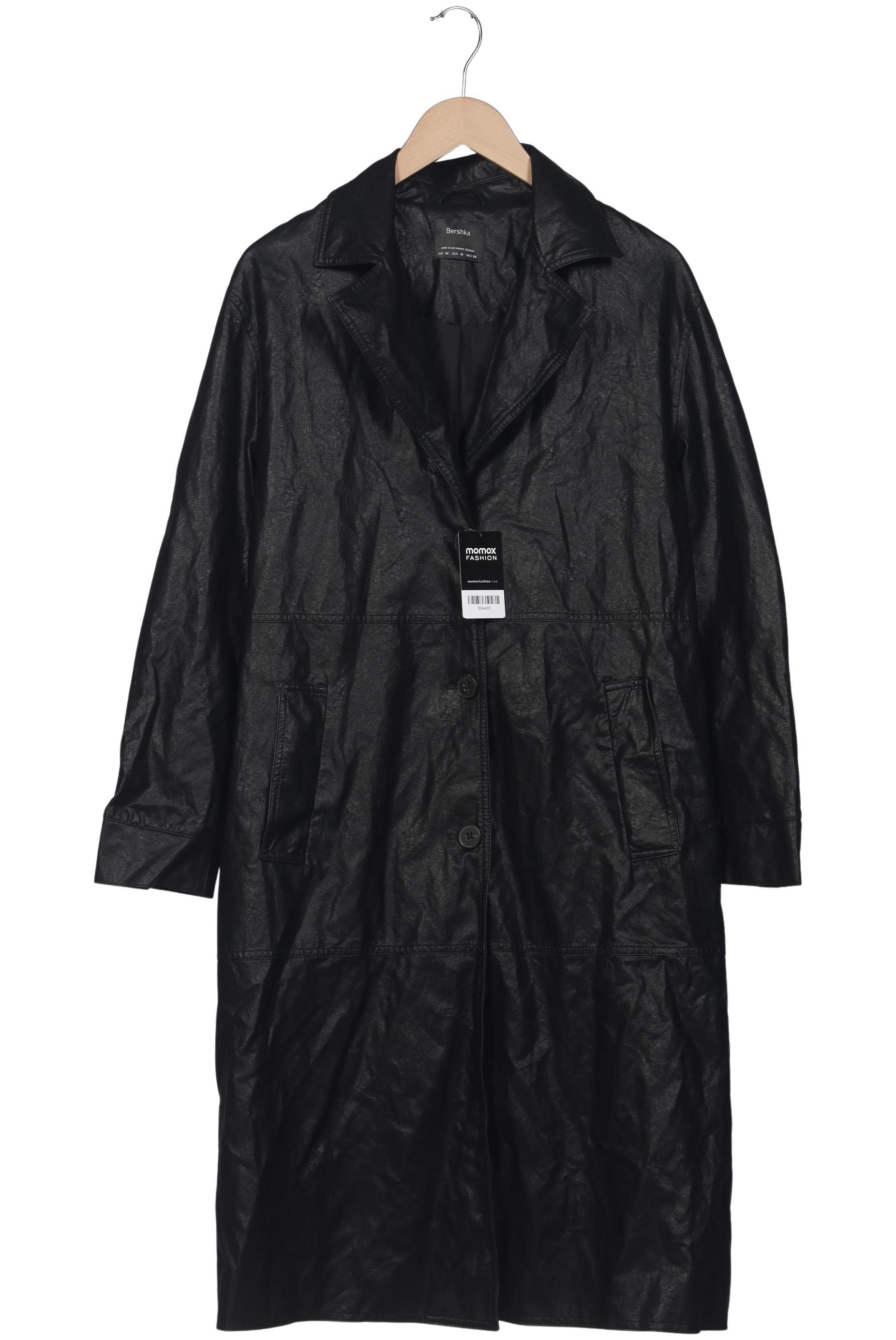 

bershka Damen Mantel, schwarz, Gr. 38