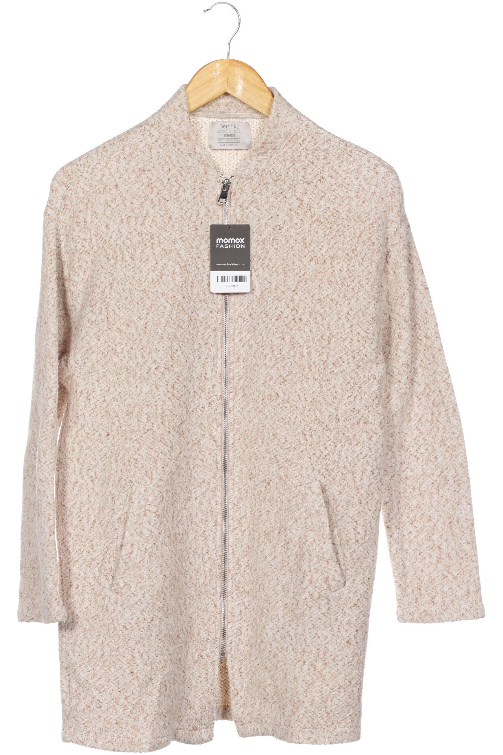 

bershka Damen Mantel, beige, Gr. 36