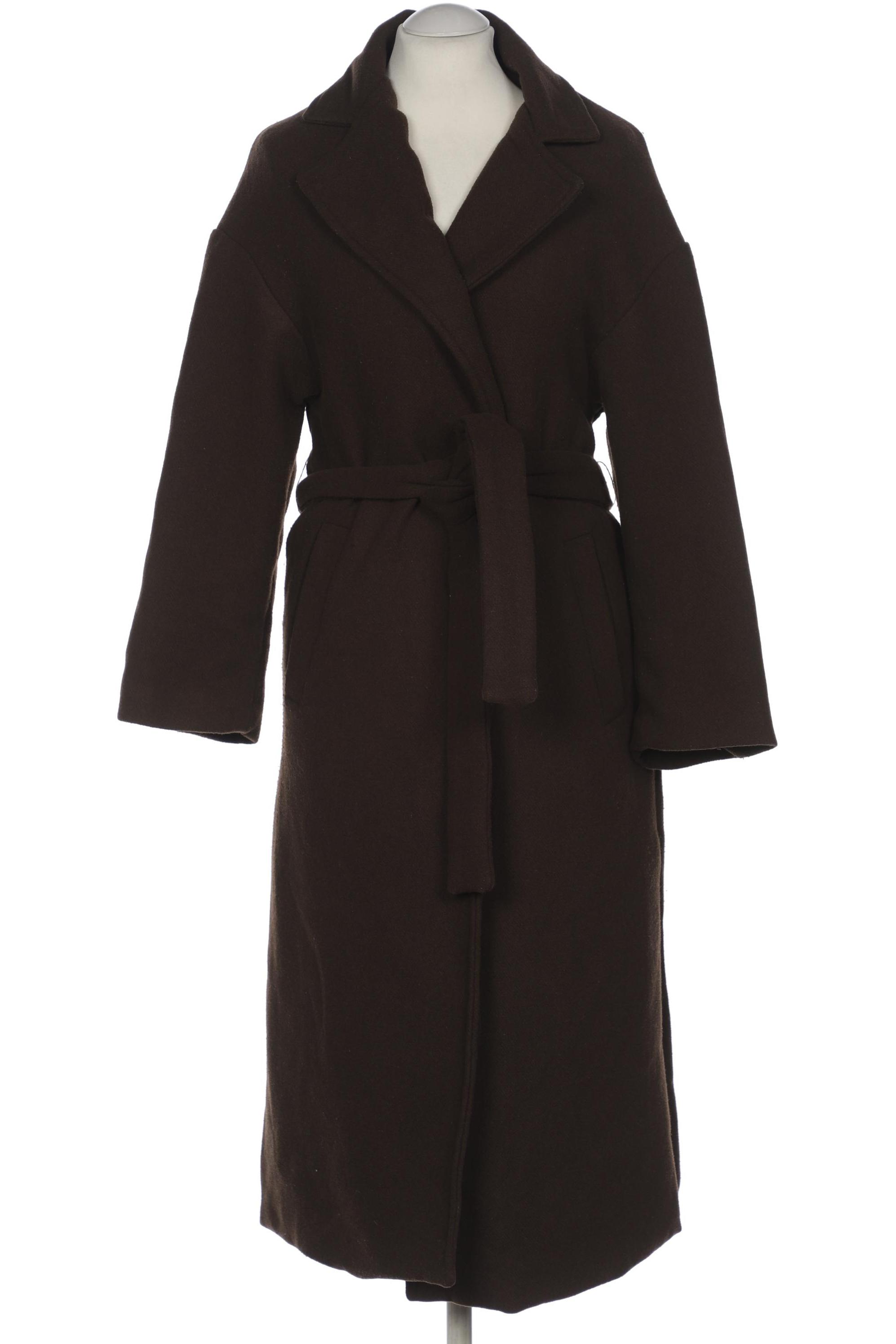 

bershka Damen Mantel, braun, Gr. 34