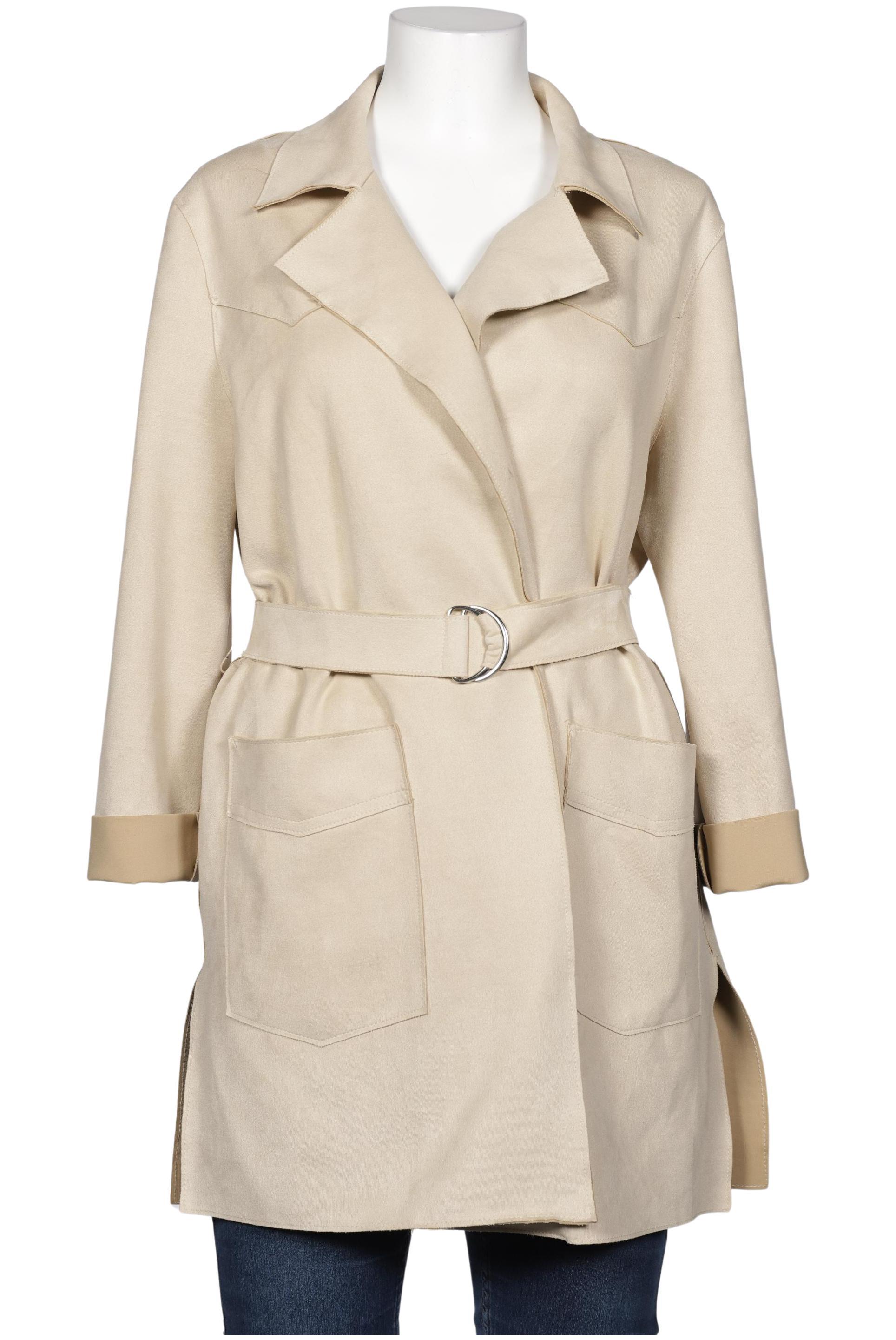 

bershka Damen Mantel, beige, Gr. 42