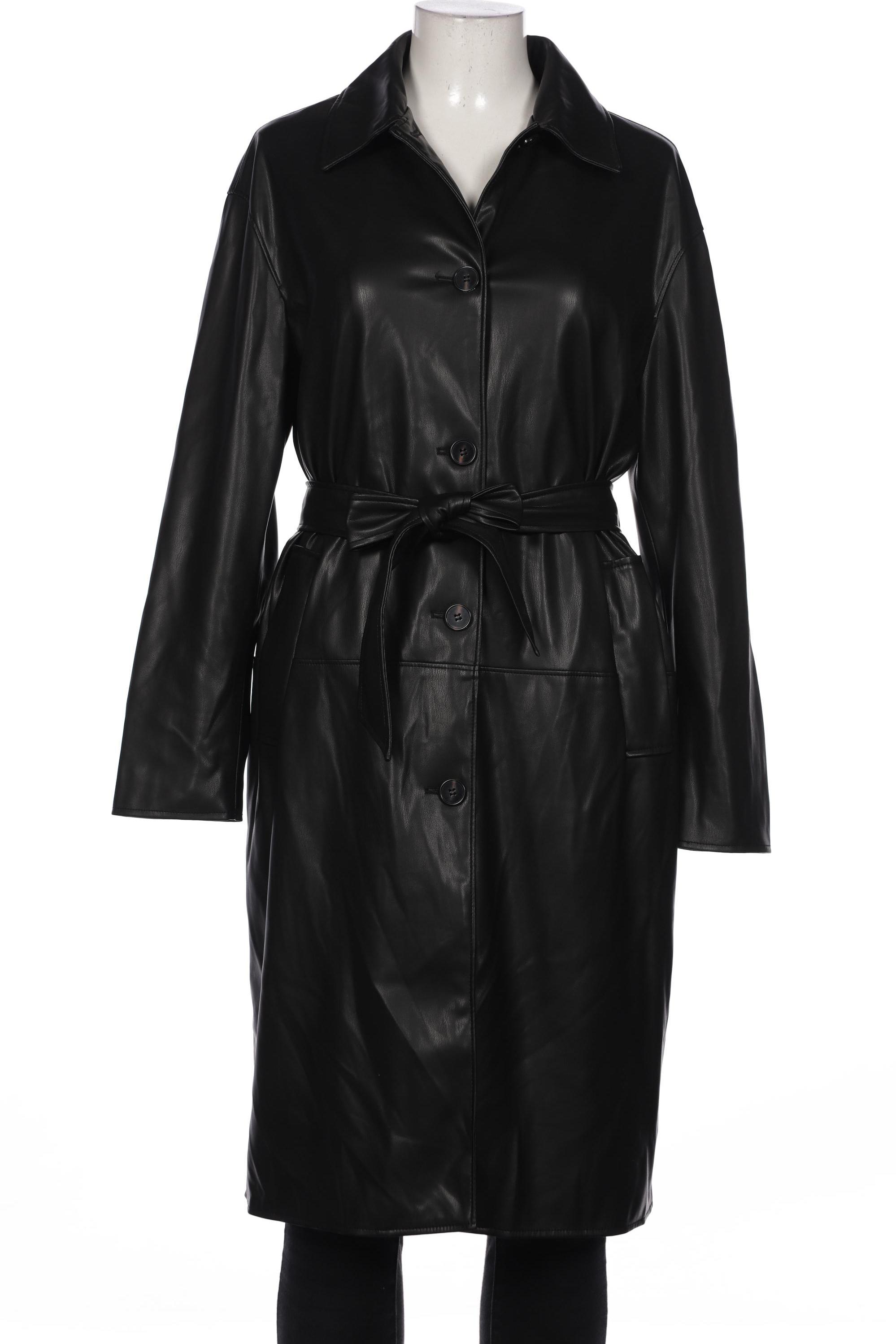 

bershka Damen Mantel, schwarz, Gr. 38