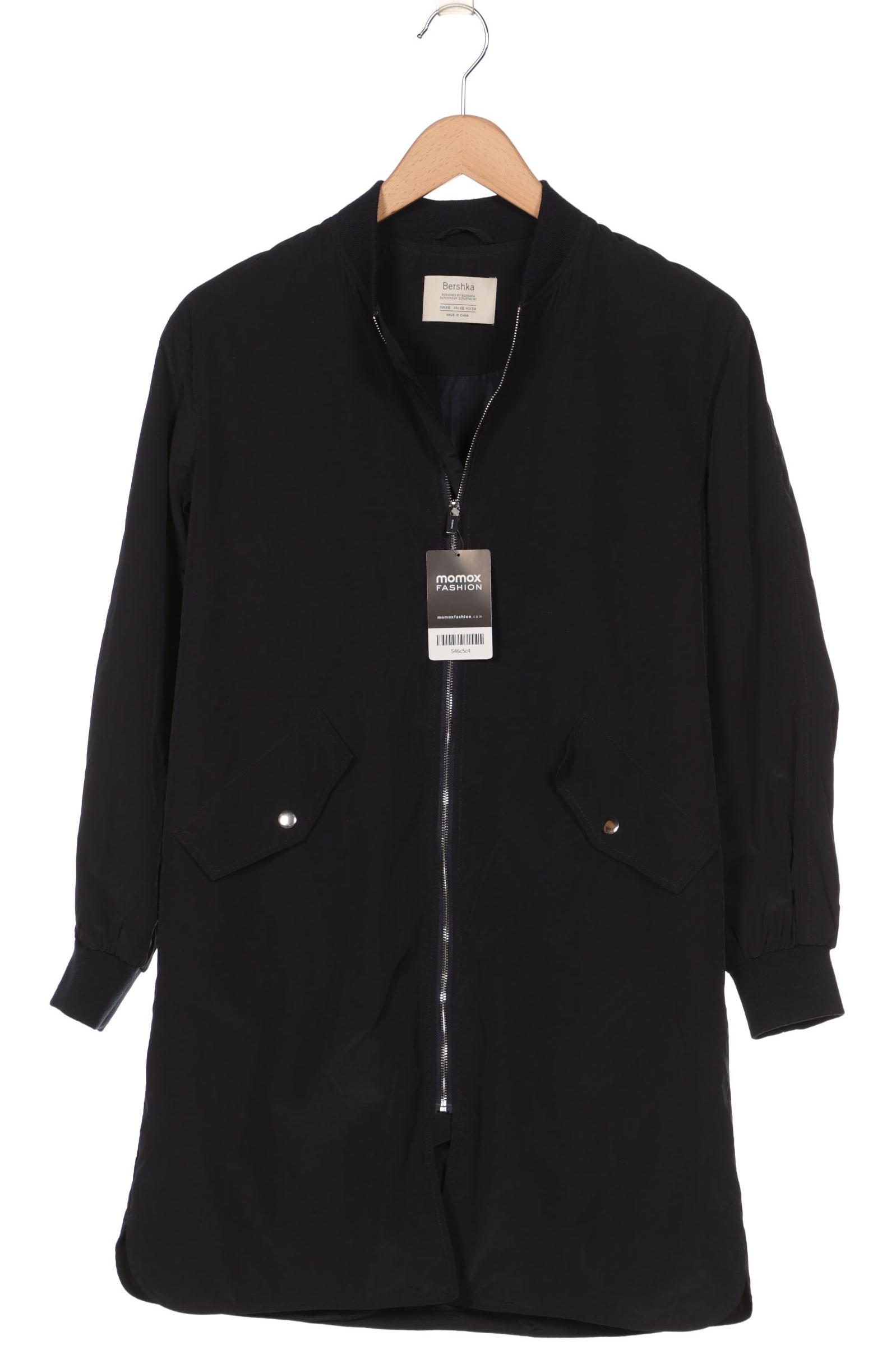 

bershka Damen Mantel, marineblau