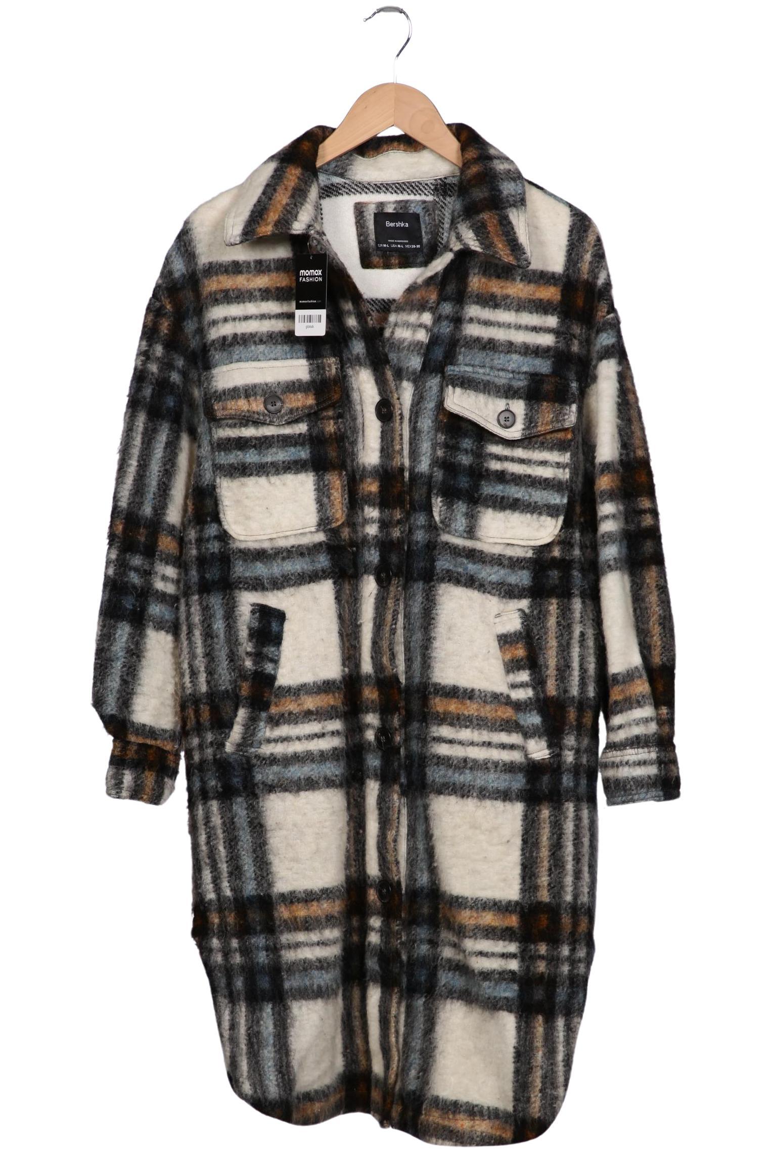 

bershka Damen Mantel, cremeweiß, Gr. 38