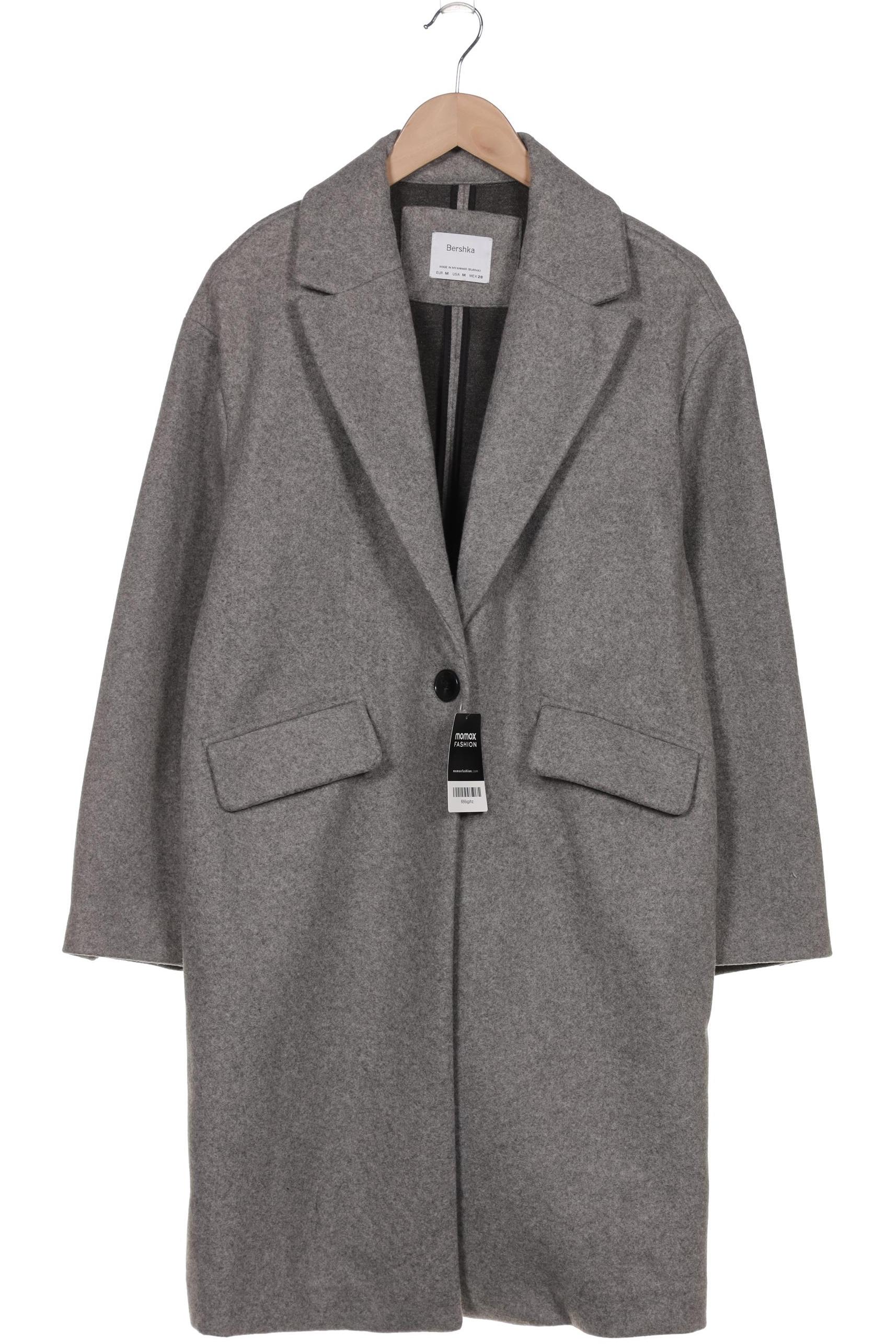 

bershka Damen Mantel, grau, Gr. 38