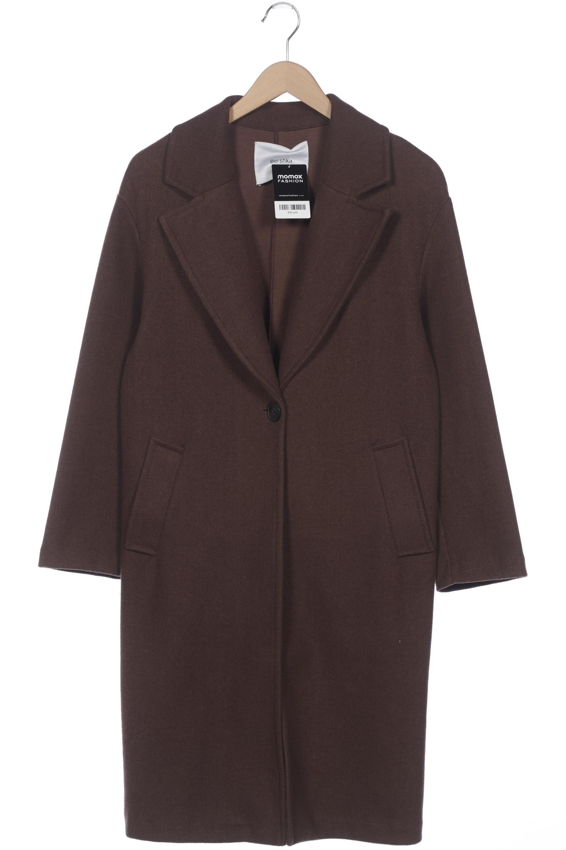

bershka Damen Mantel, braun, Gr. 36