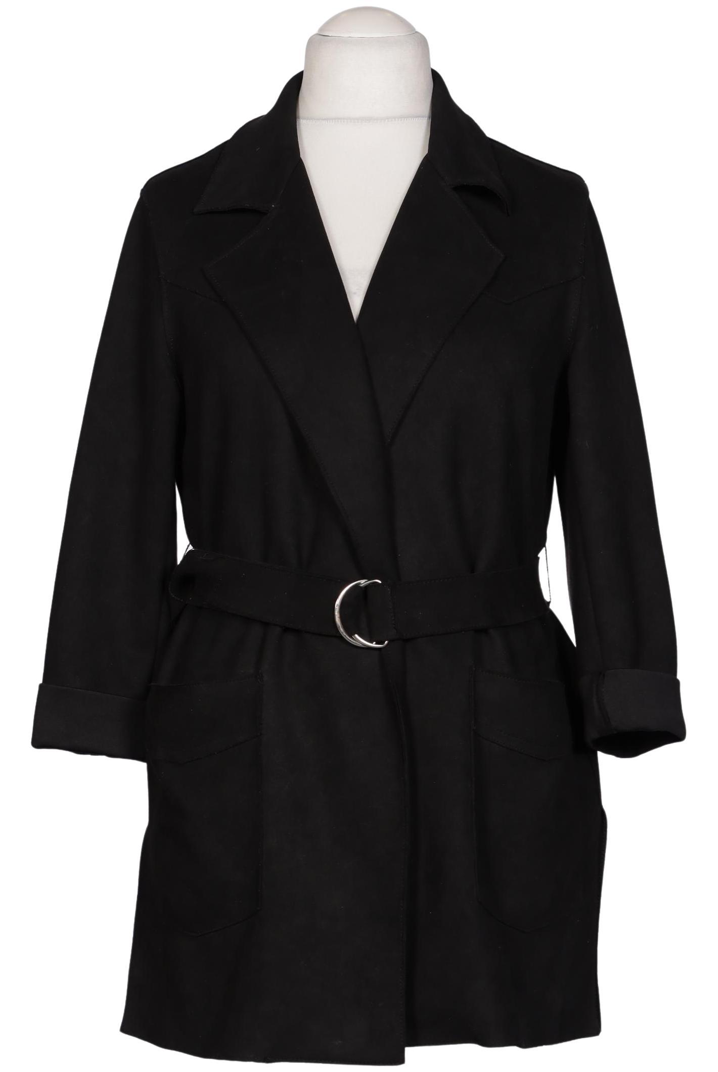 

bershka Damen Mantel, schwarz, Gr. 38