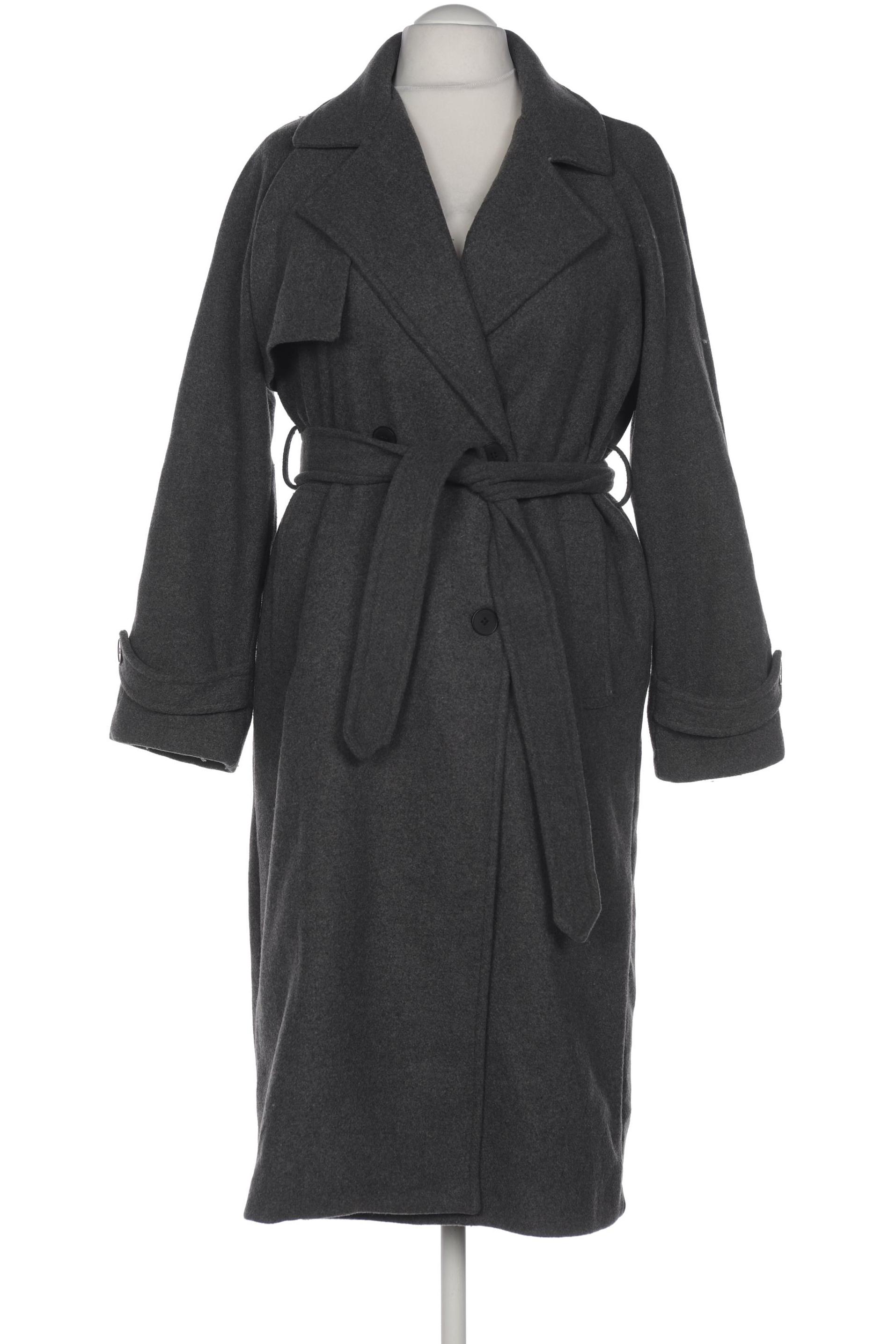 

bershka Damen Mantel, grau, Gr. 38