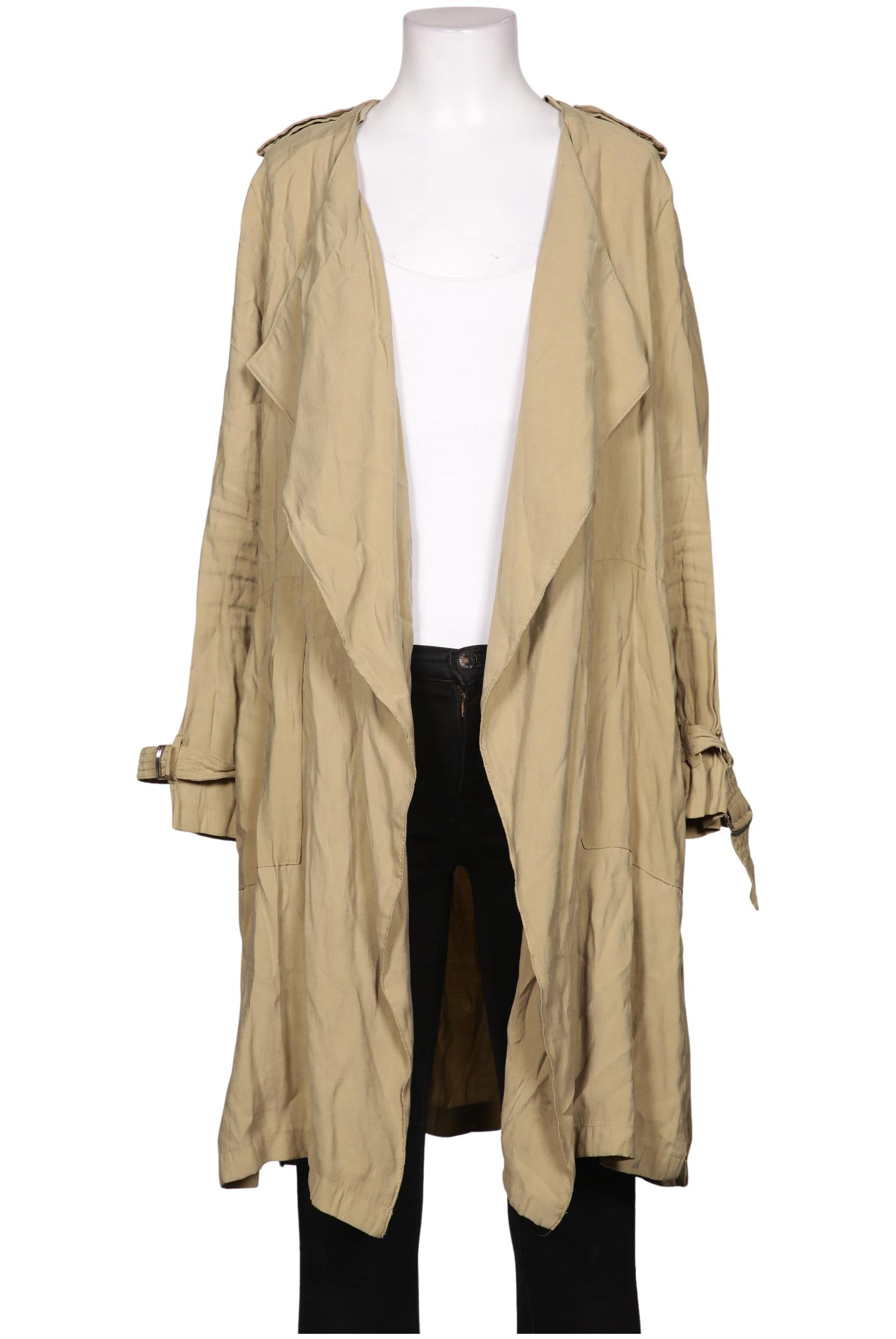 

bershka Damen Mantel, beige, Gr. 38