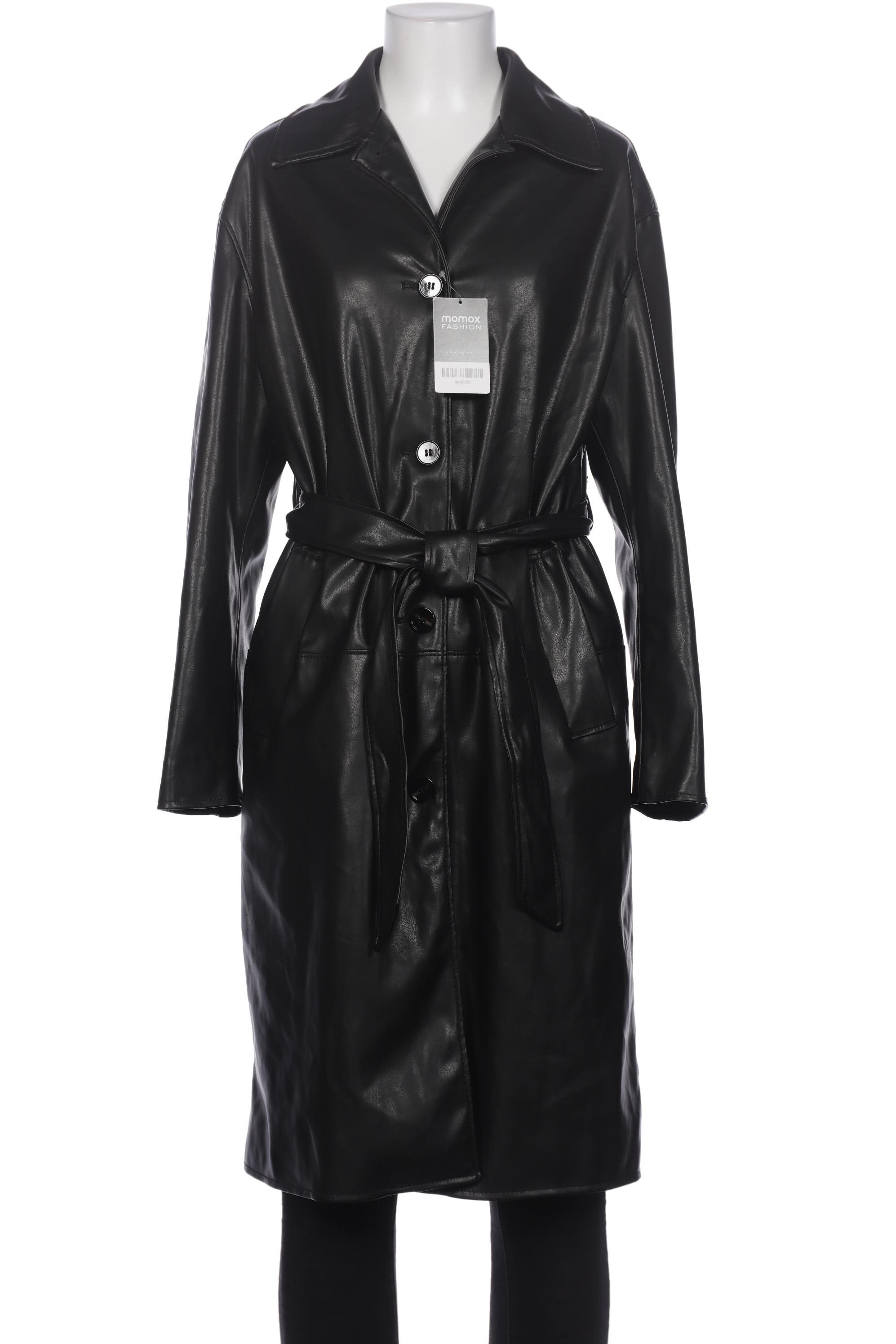 

bershka Damen Mantel, schwarz, Gr. 36