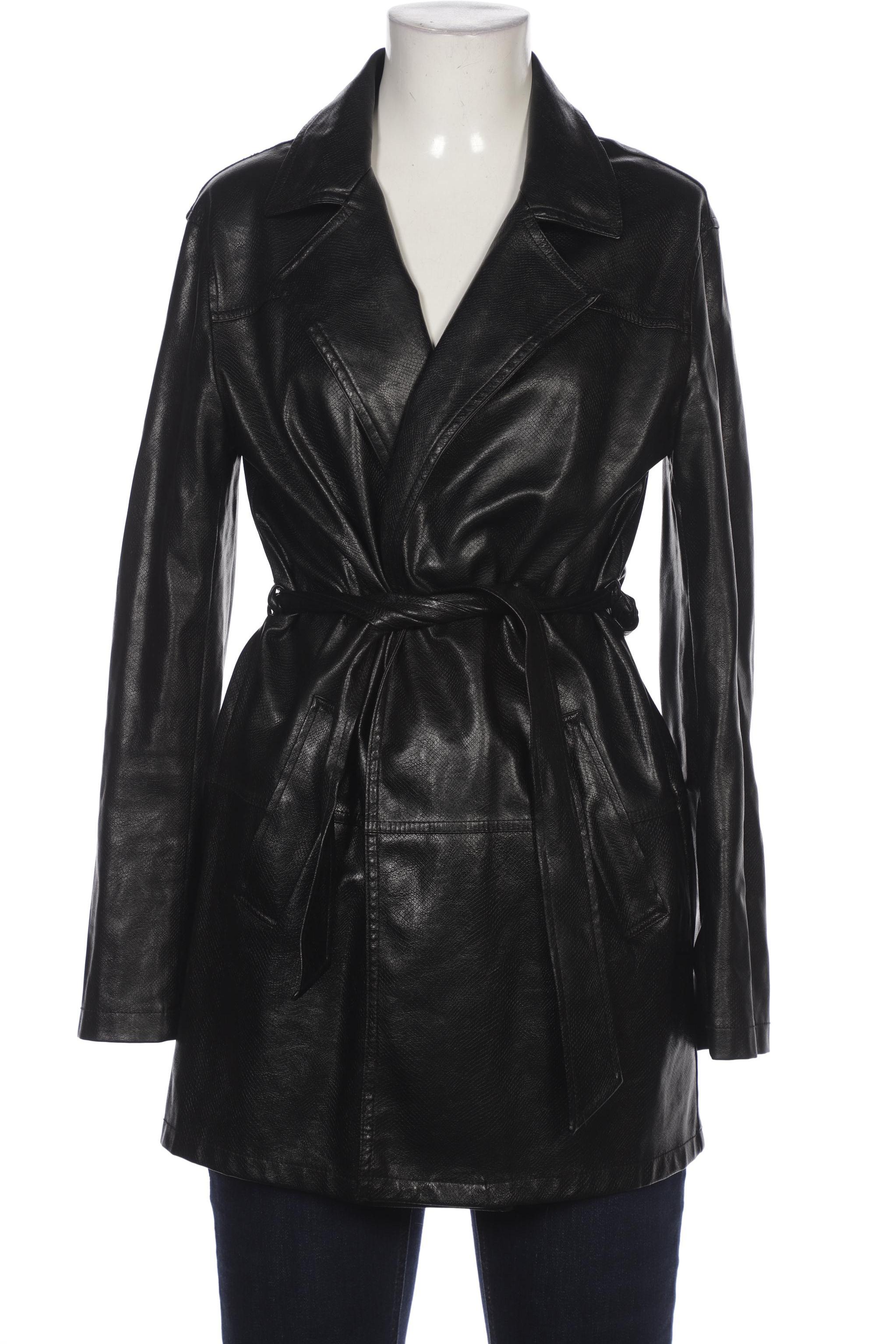 

bershka Damen Mantel, schwarz, Gr. 36