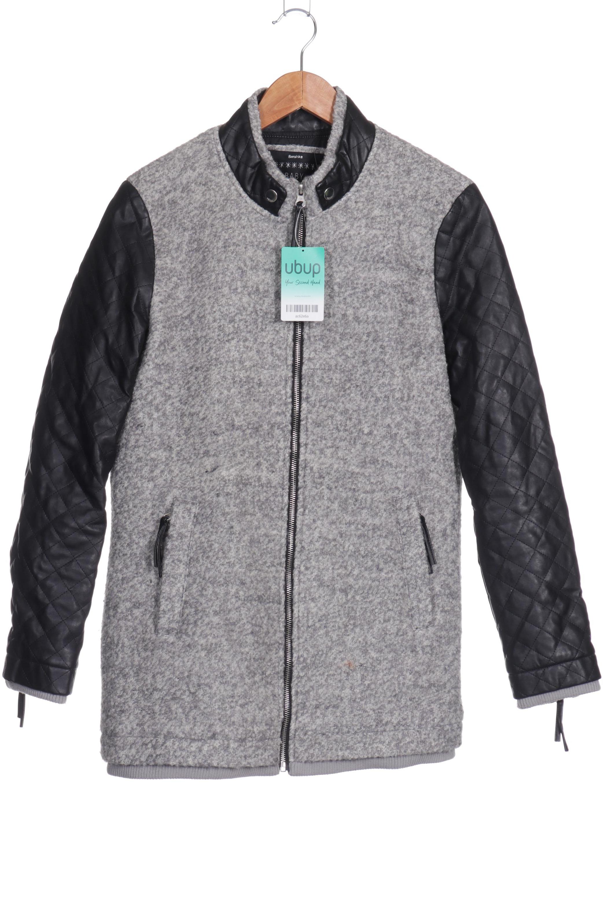 

bershka Damen Mantel, grau, Gr. 38