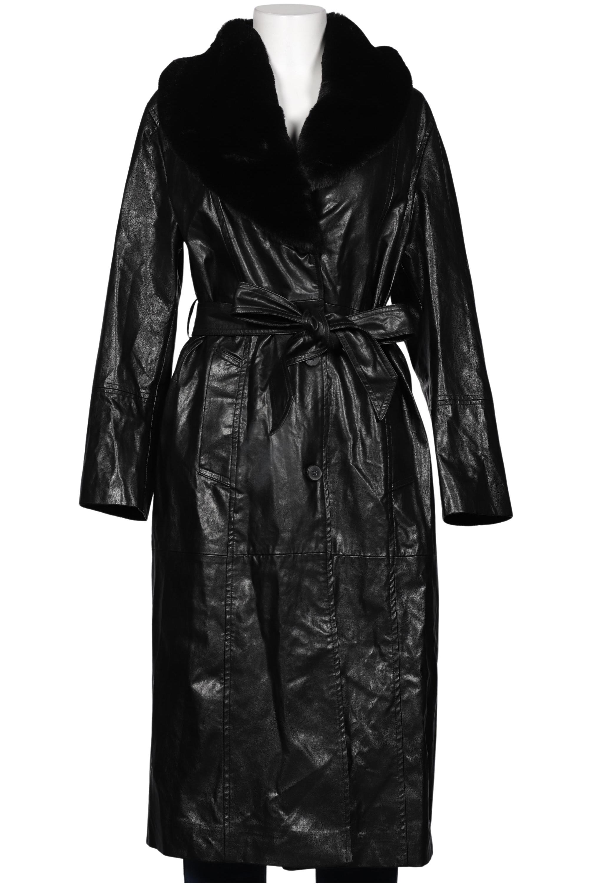 

bershka Damen Mantel, schwarz, Gr. 38