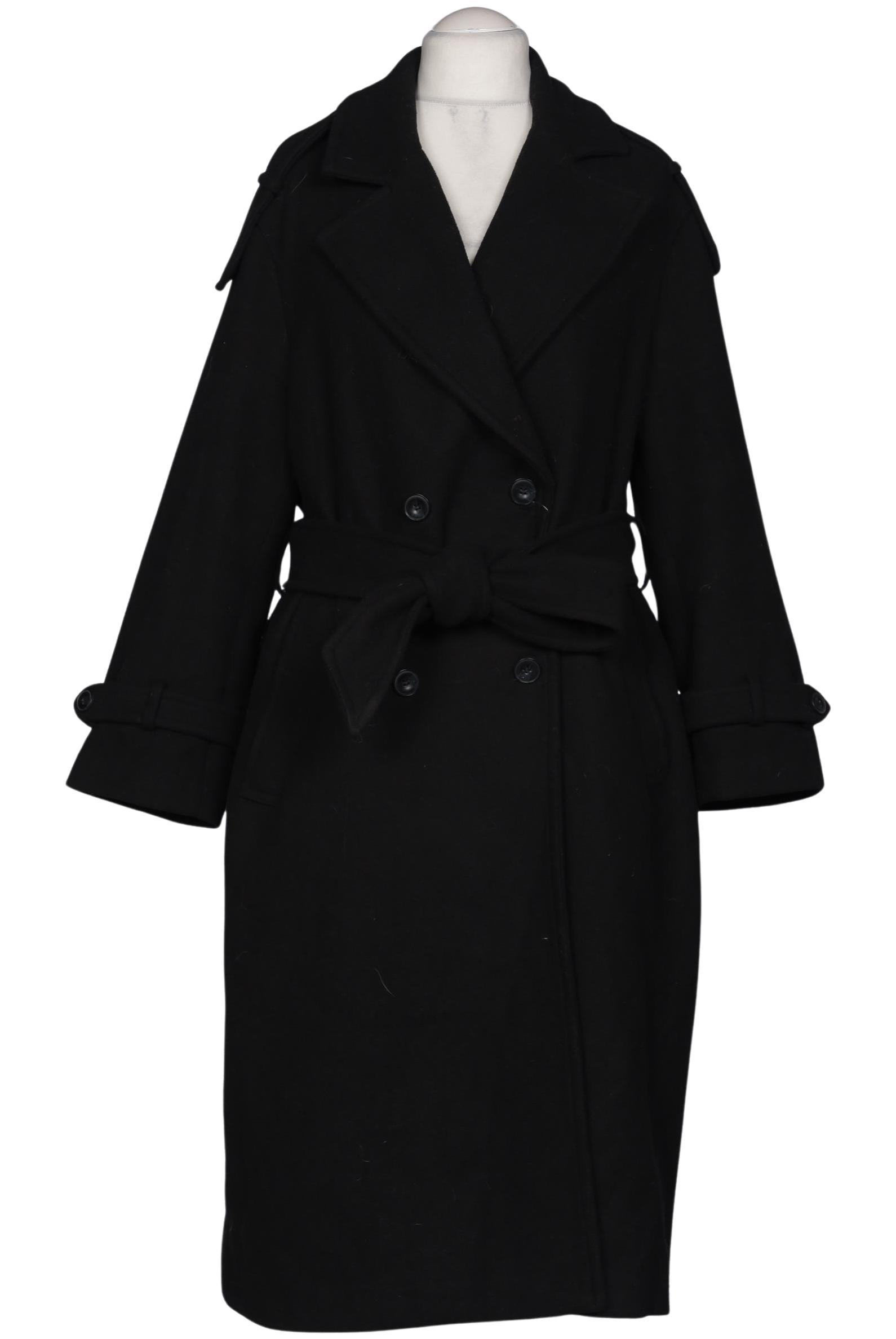 

bershka Damen Mantel, schwarz, Gr. 42