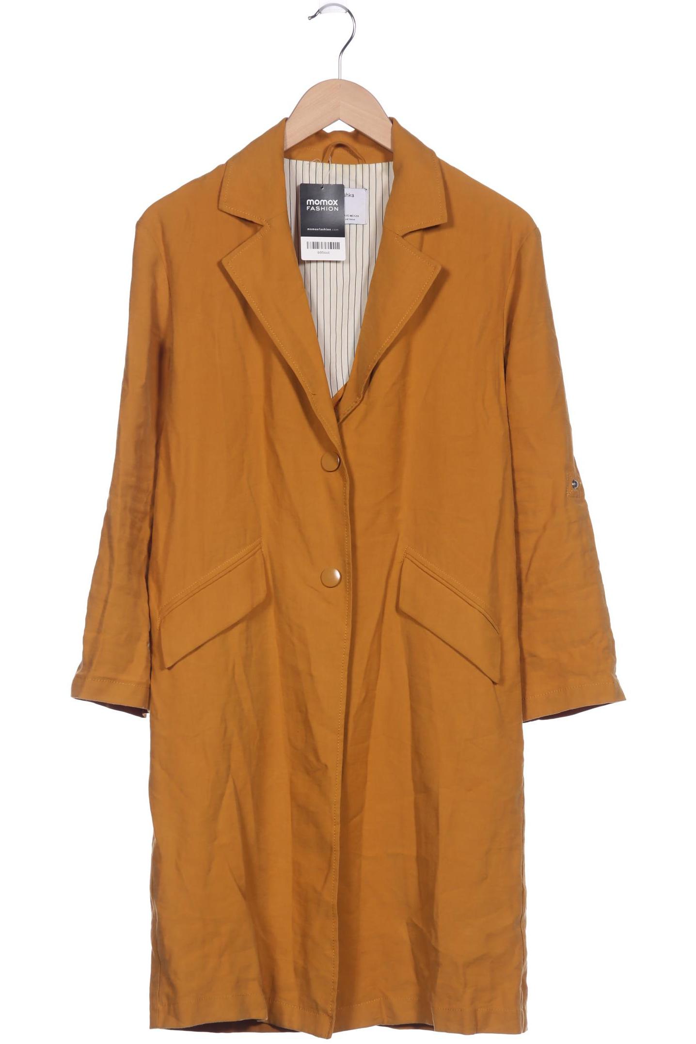 

bershka Damen Mantel, gelb, Gr. 34