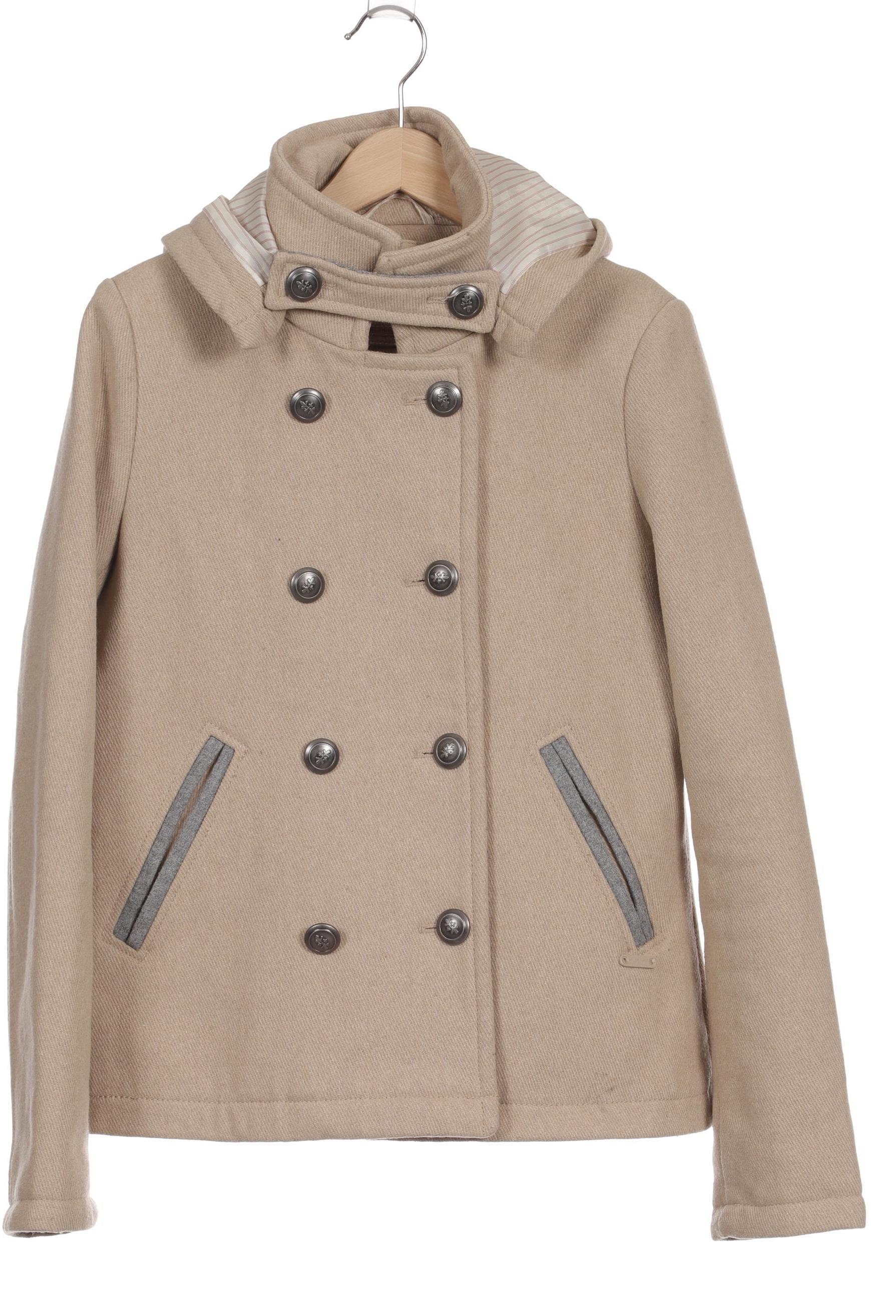 

bershka Damen Mantel, beige, Gr.
