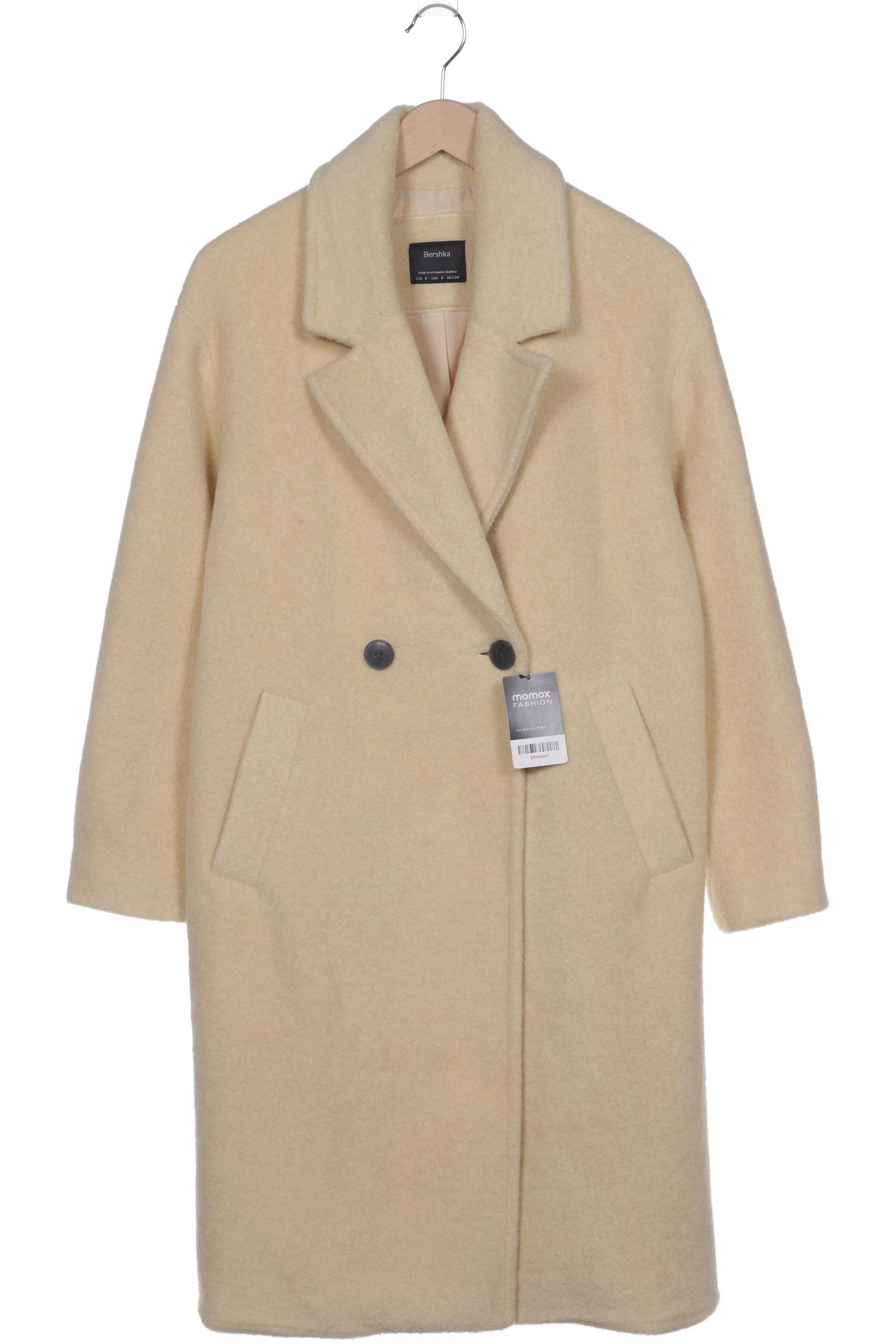 

bershka Damen Mantel, gelb, Gr. 36