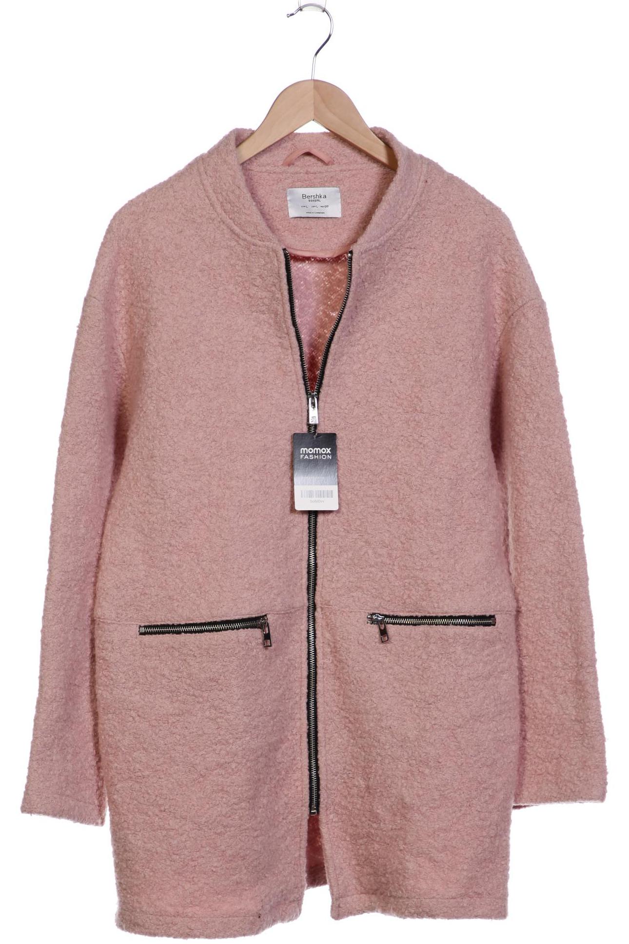 

bershka Damen Mantel, pink, Gr. 42