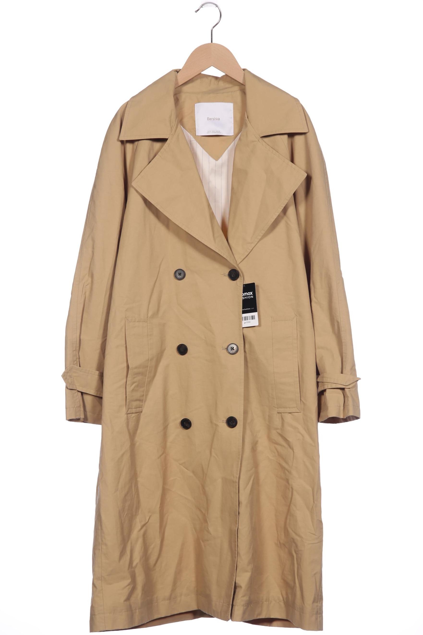 

bershka Damen Mantel, beige, Gr. 36