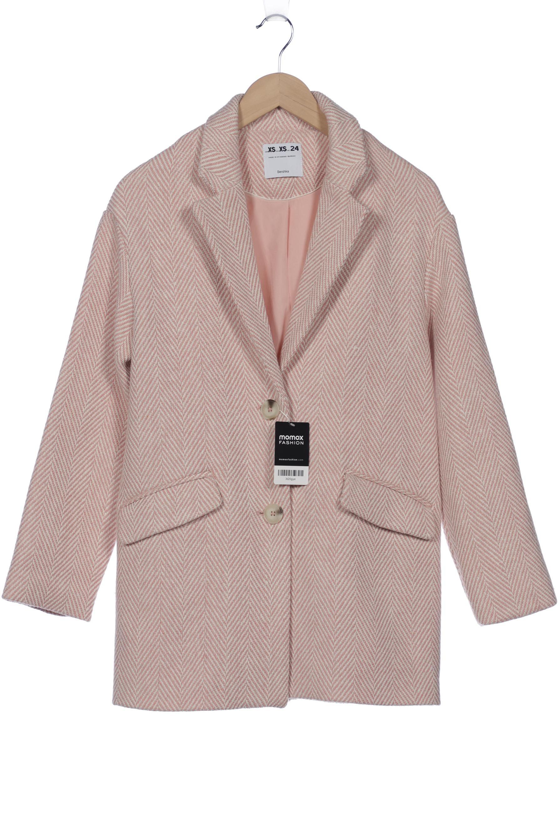 

bershka Damen Mantel, pink, Gr. 34