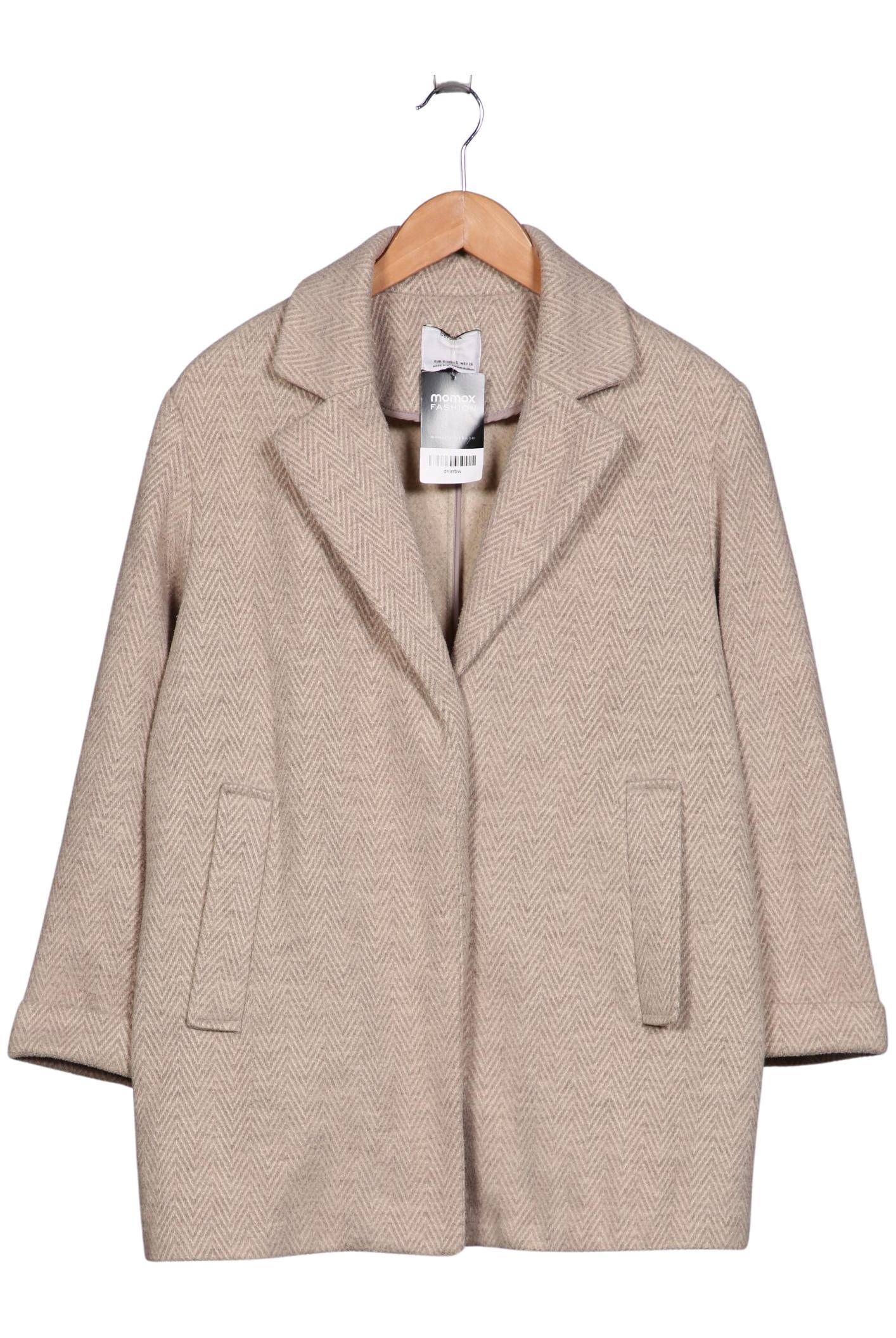 

bershka Damen Mantel, beige, Gr. 36