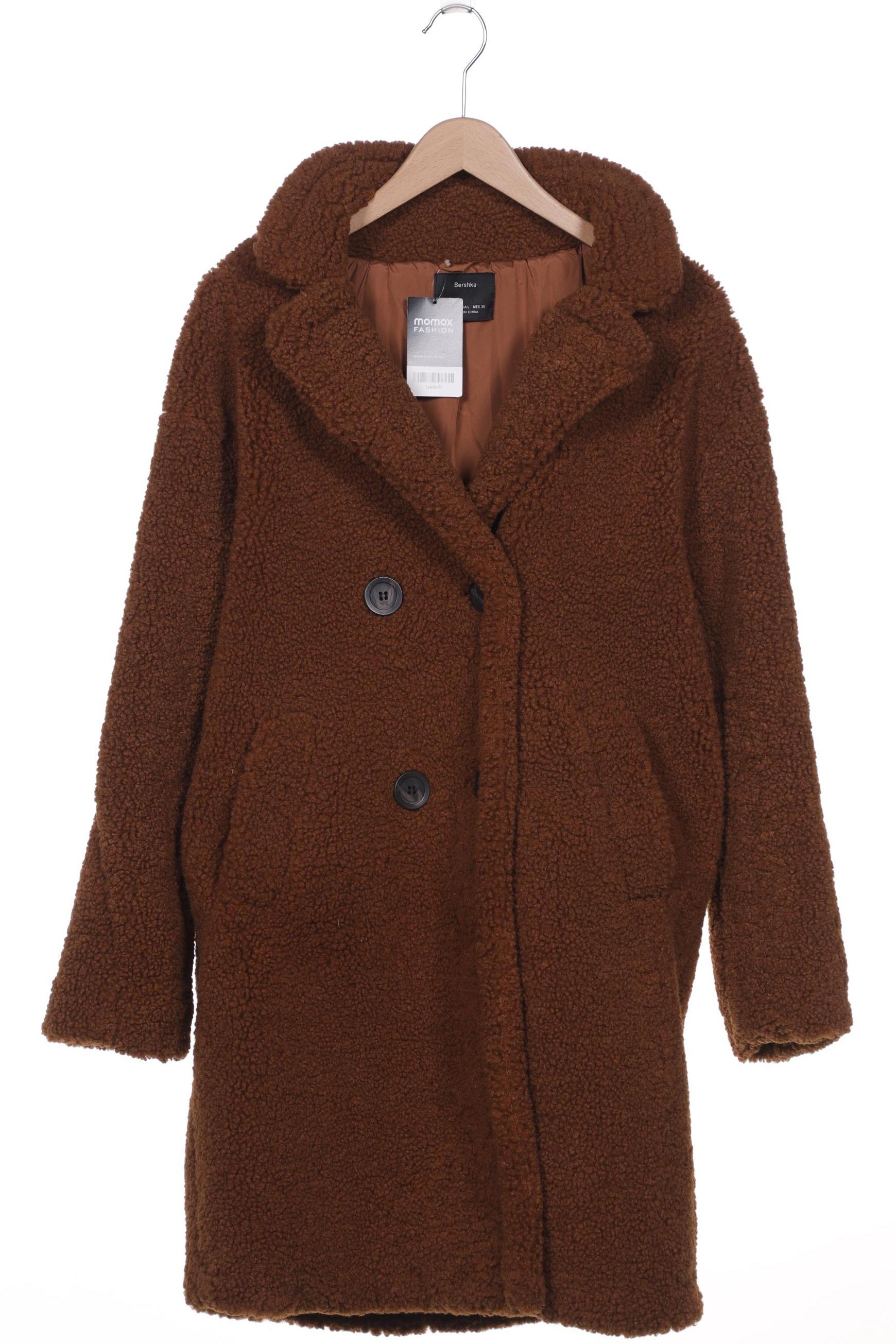

bershka Damen Mantel, braun, Gr. 42