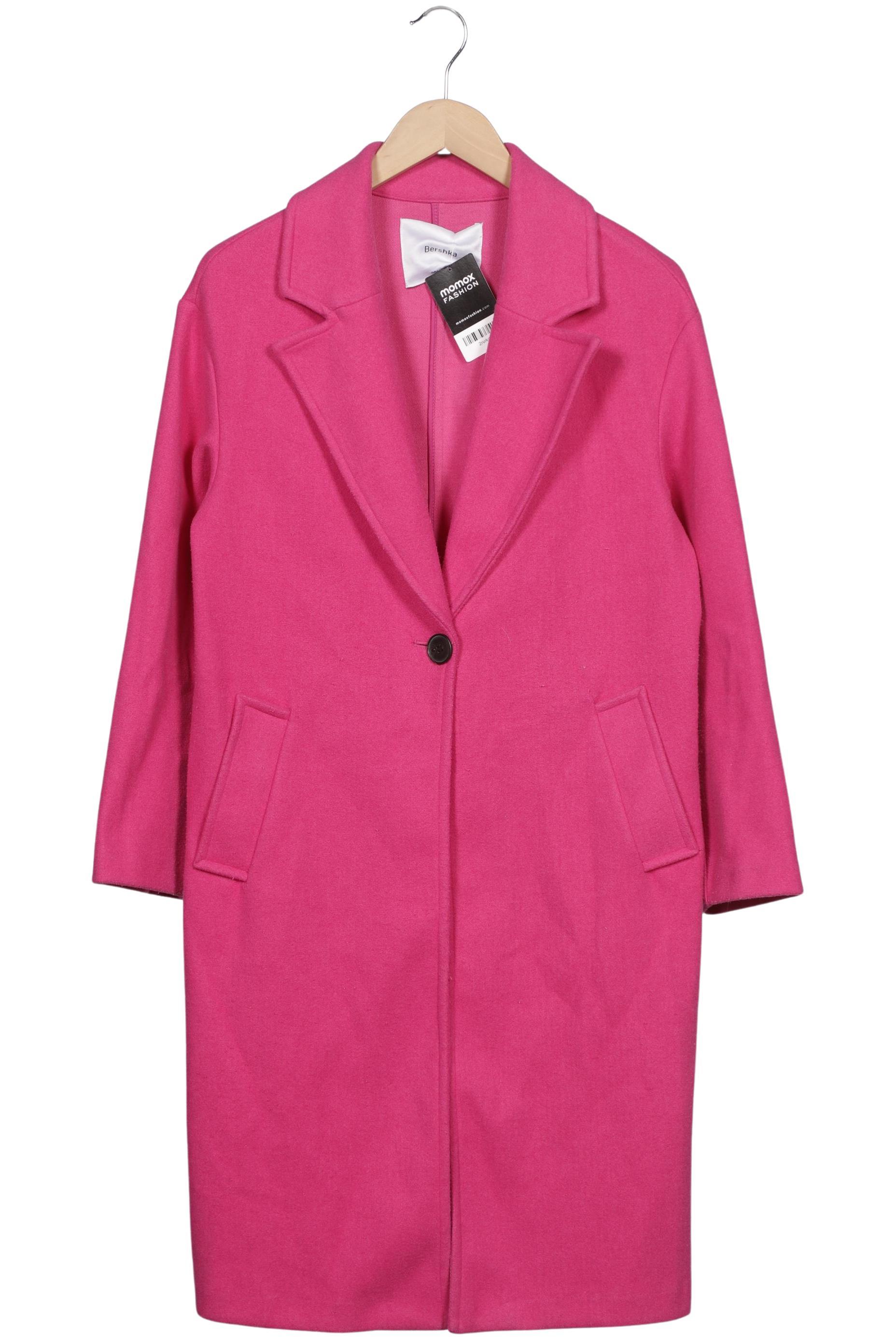 

bershka Damen Mantel, pink, Gr. 36