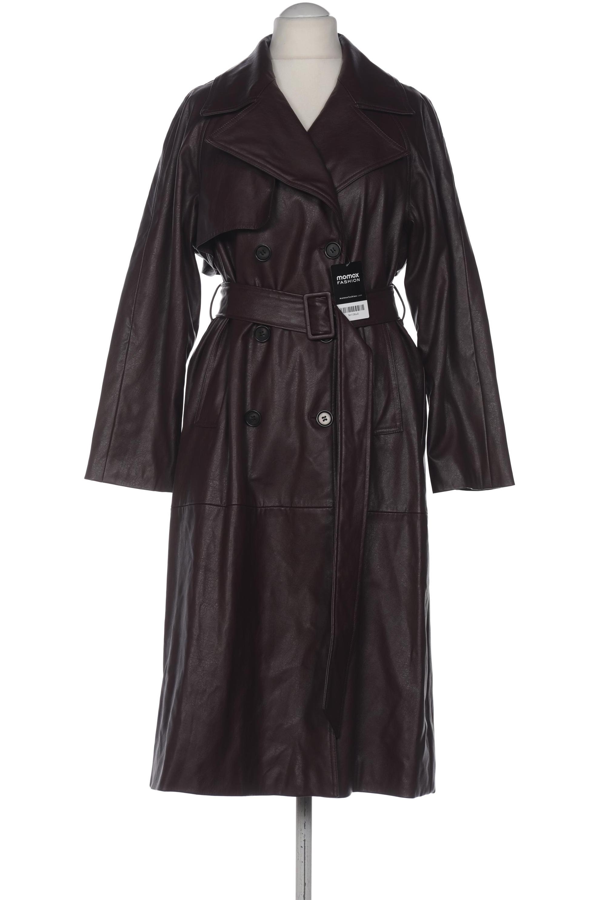 

bershka Damen Mantel, bordeaux, Gr. 42
